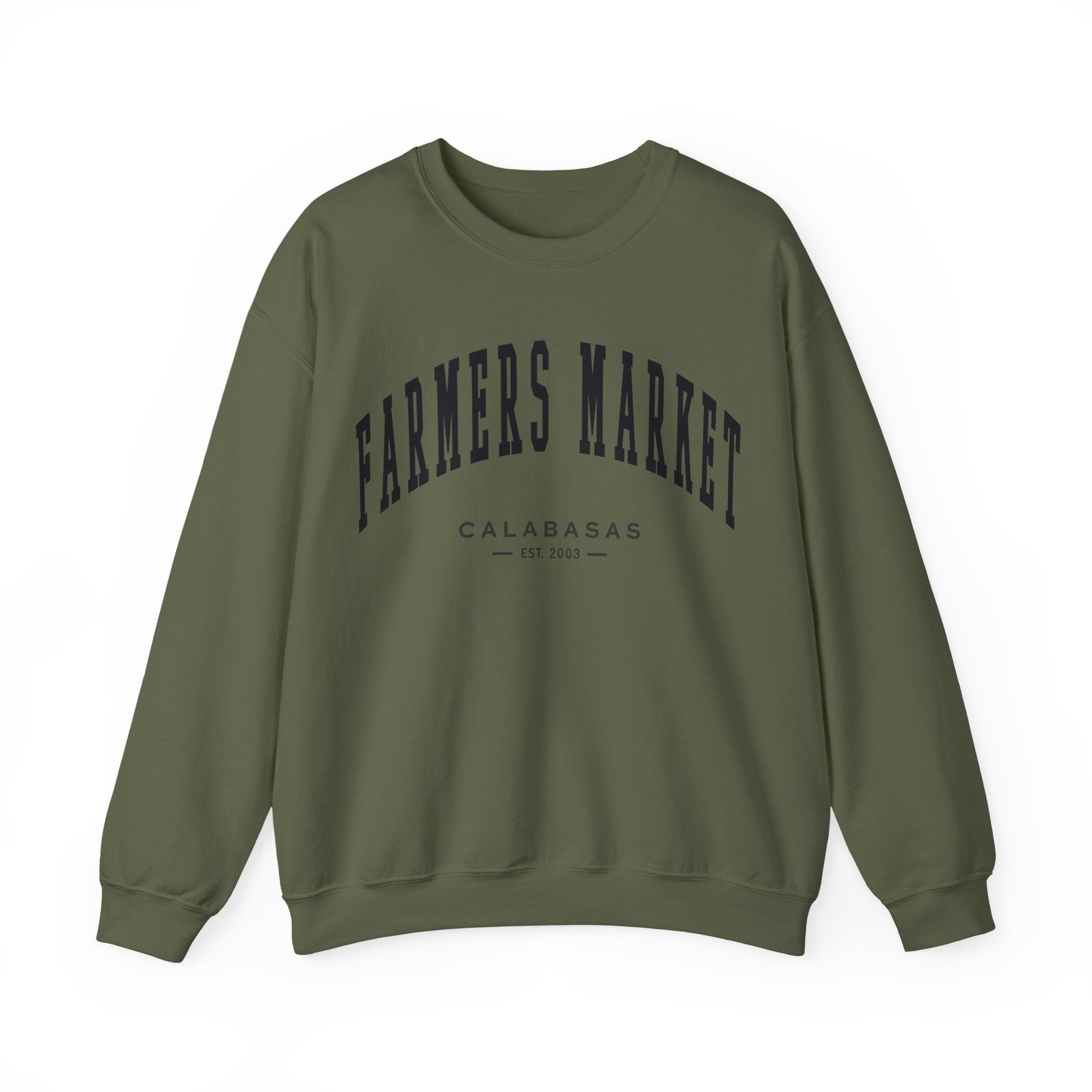 Calabasas Farmers Market Collegiate Crewneck (Small City Text)