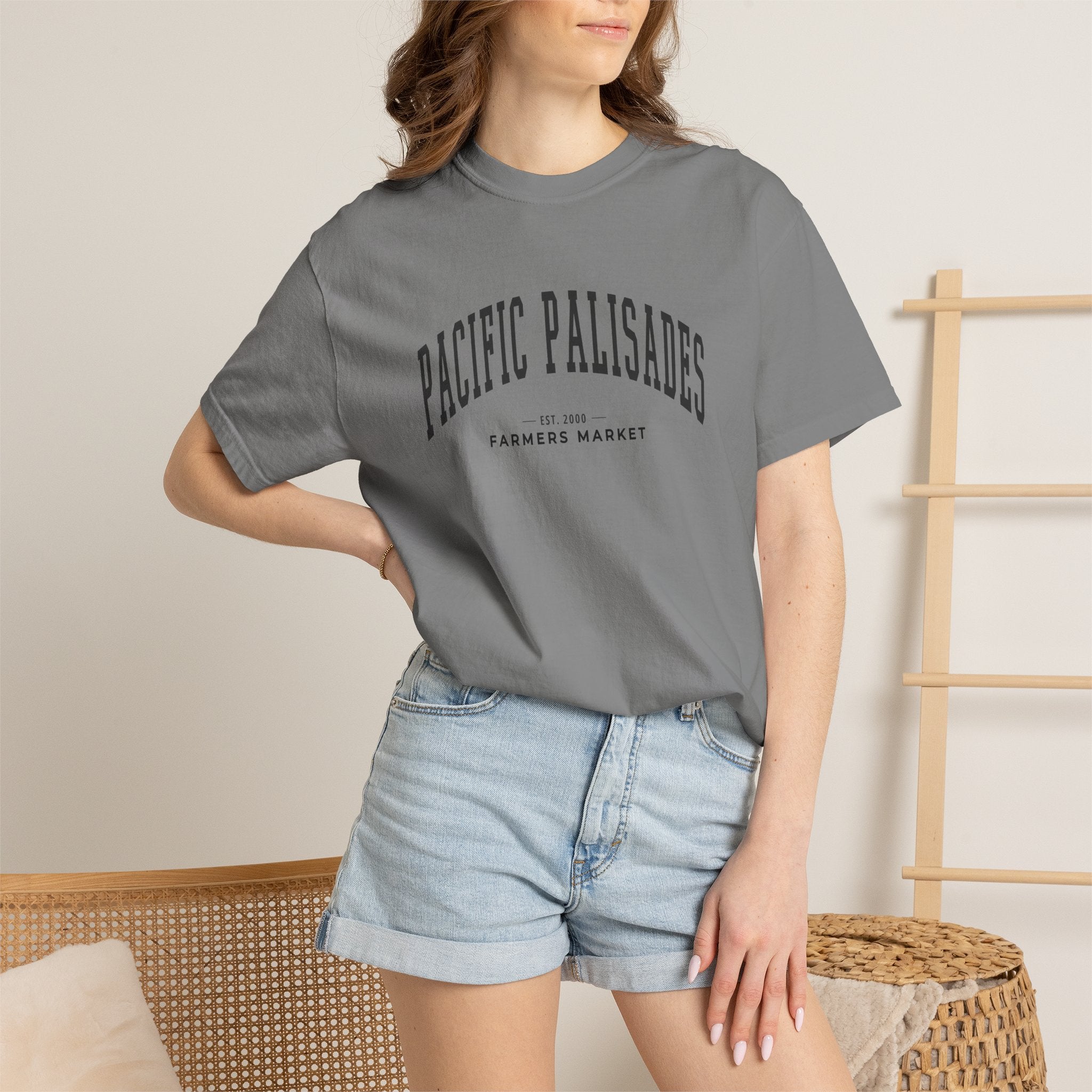 Pacific Palisades Farmers Market Tee (Large City Text)