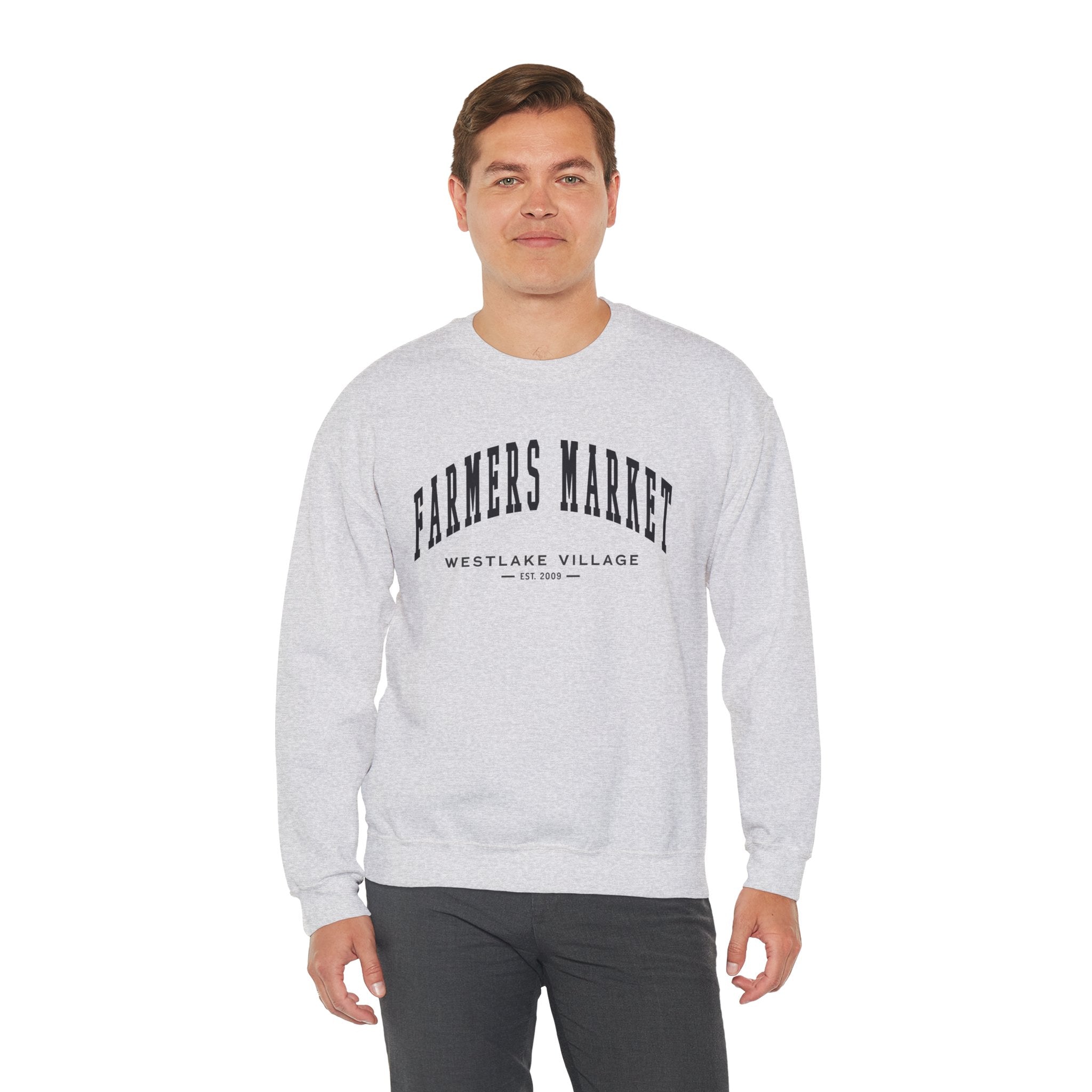 Westlake Village Farmers Market Collegiate Crewneck (Small City Text)