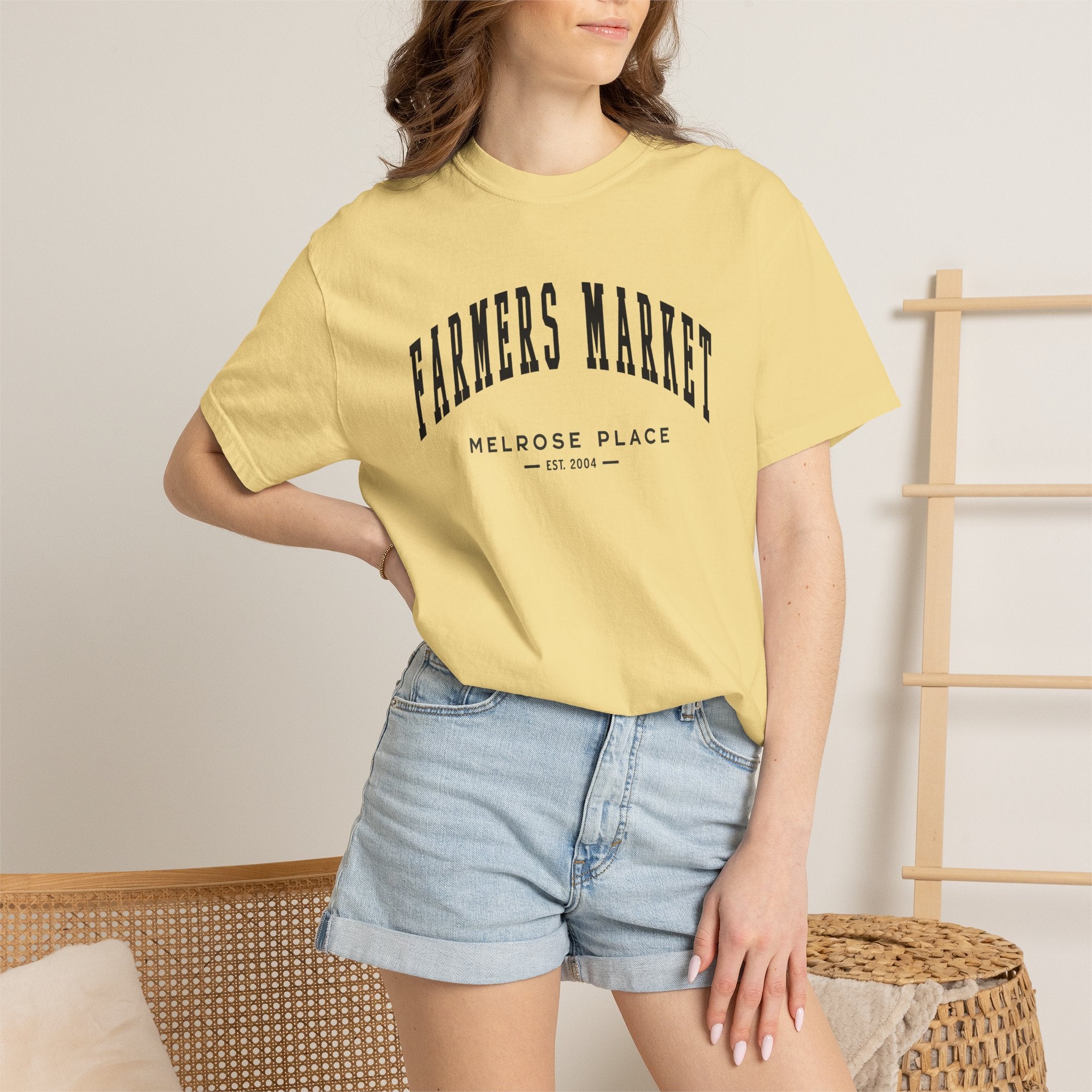 Melrose Place Farmers Market Tee (Small City Text)
