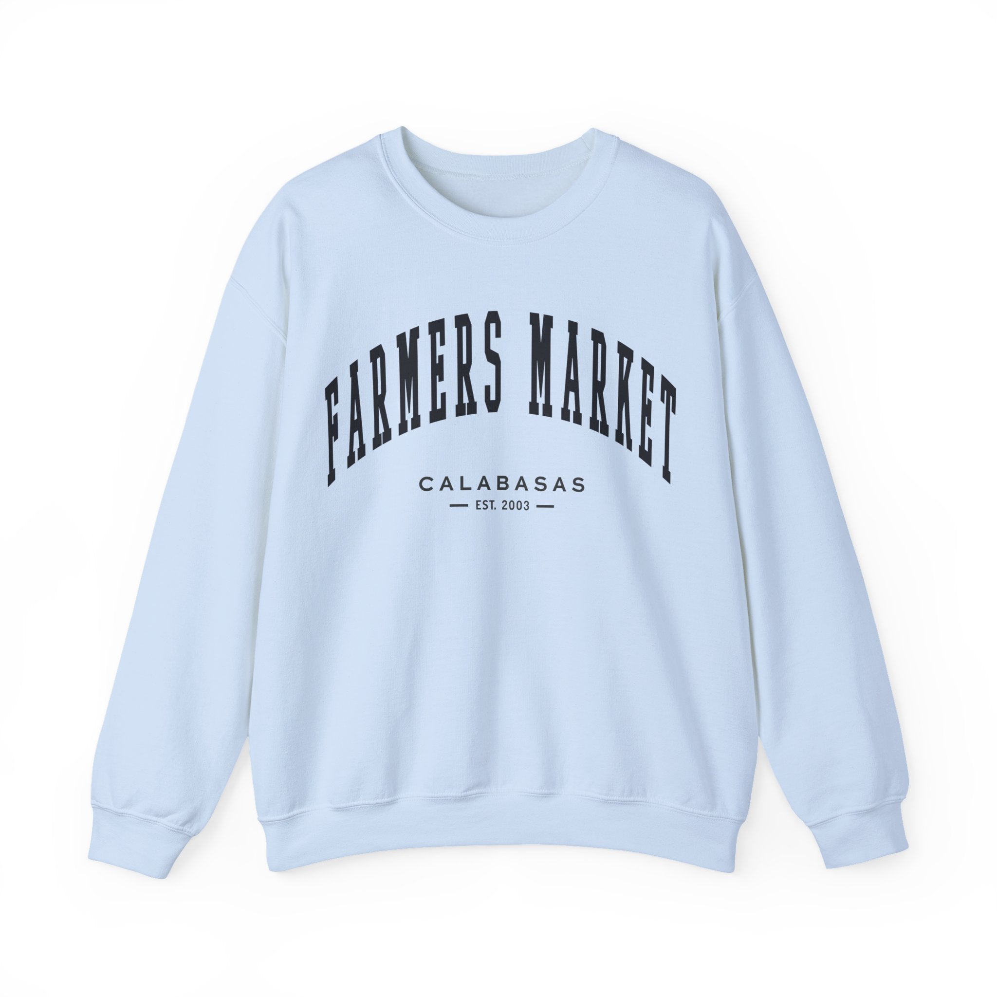 Calabasas Farmers Market Collegiate Crewneck (Small City Text)