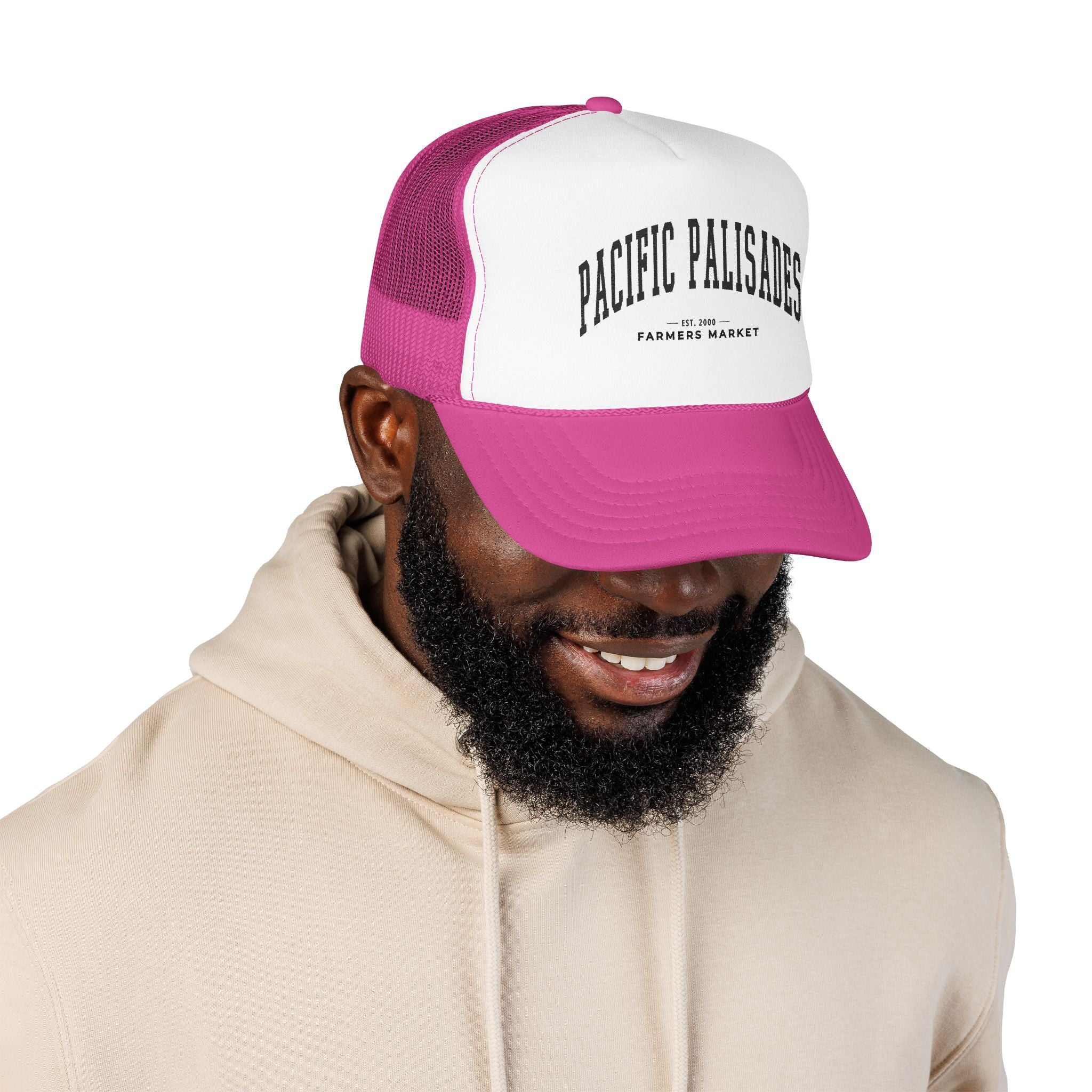 Pacific Palisades Market Trucker Hat (Large City Text)