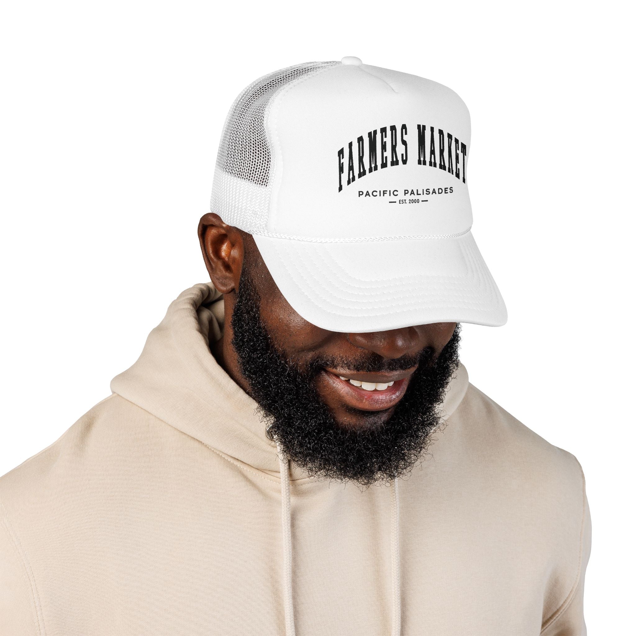 Pacific Palisades Market Trucker Hat (Small City Text)