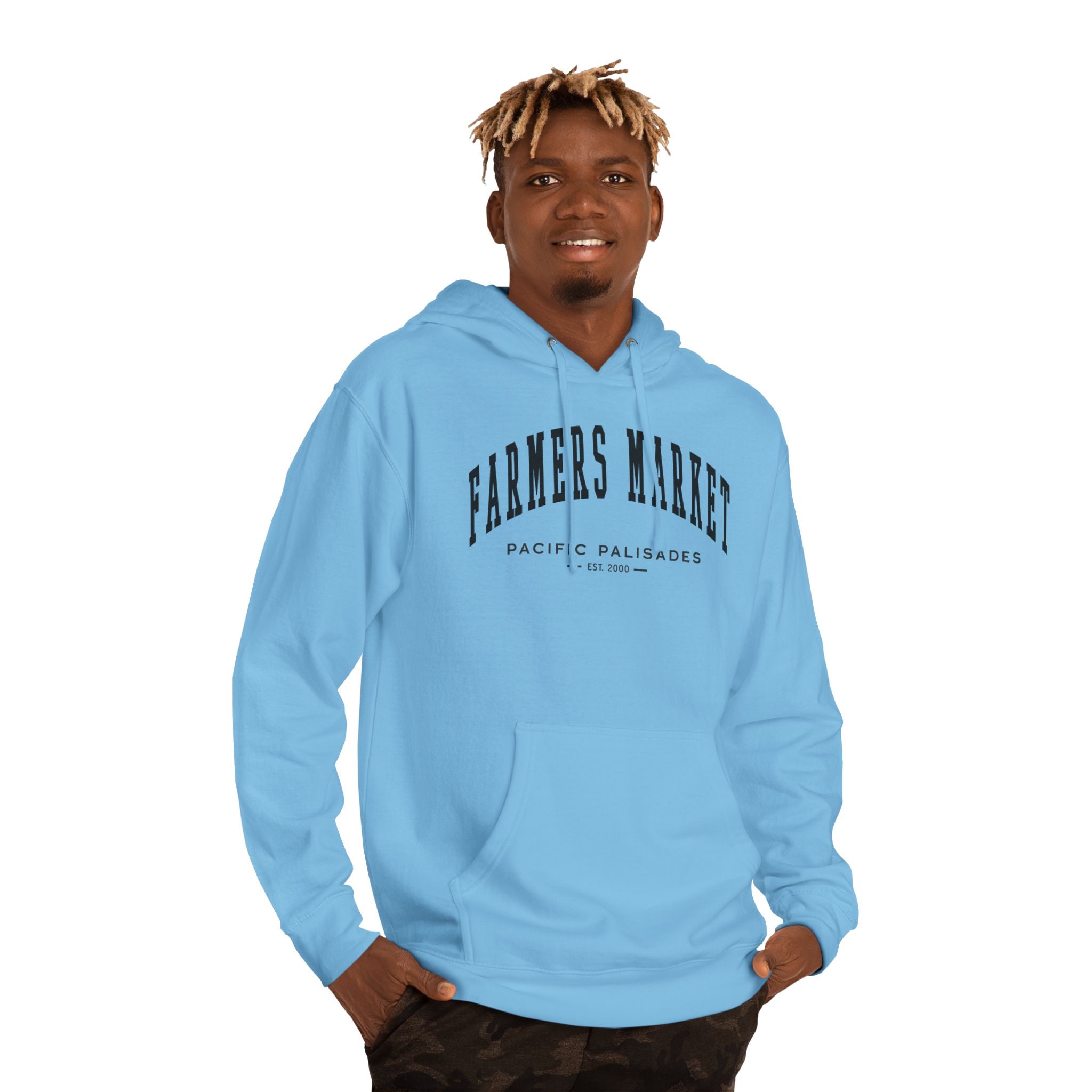 Pacific Palisades Farmers Market Collegiate Hoodie (Small City Text)