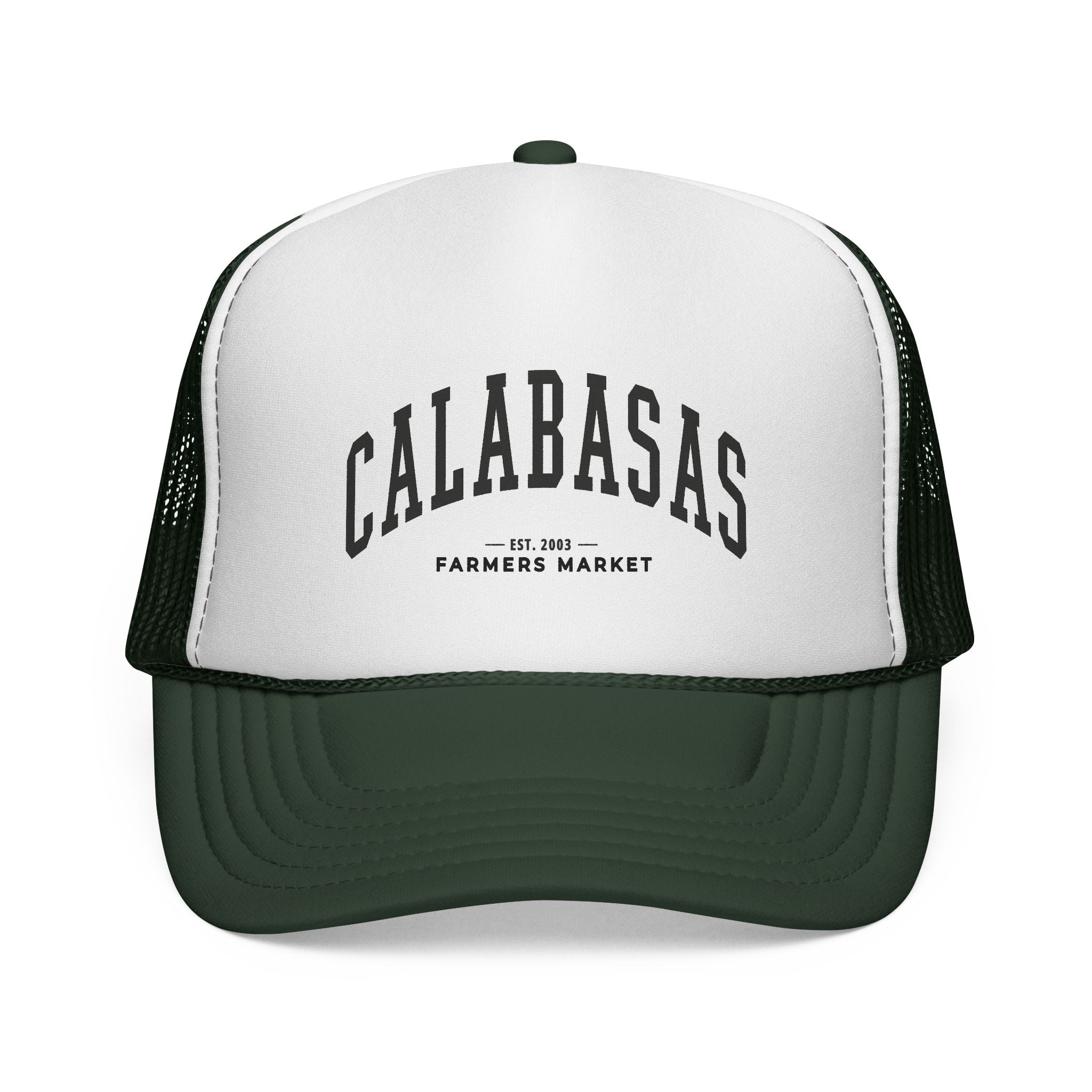 Calabasas Farmers Market Trucker Hat (Large City Text)