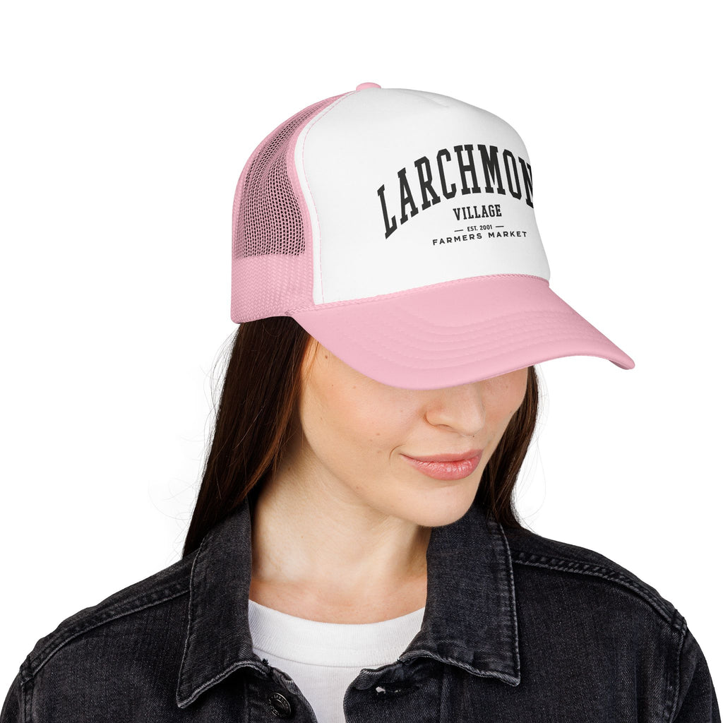 Larchmont Village Market Trucker Hat (Large City Text)