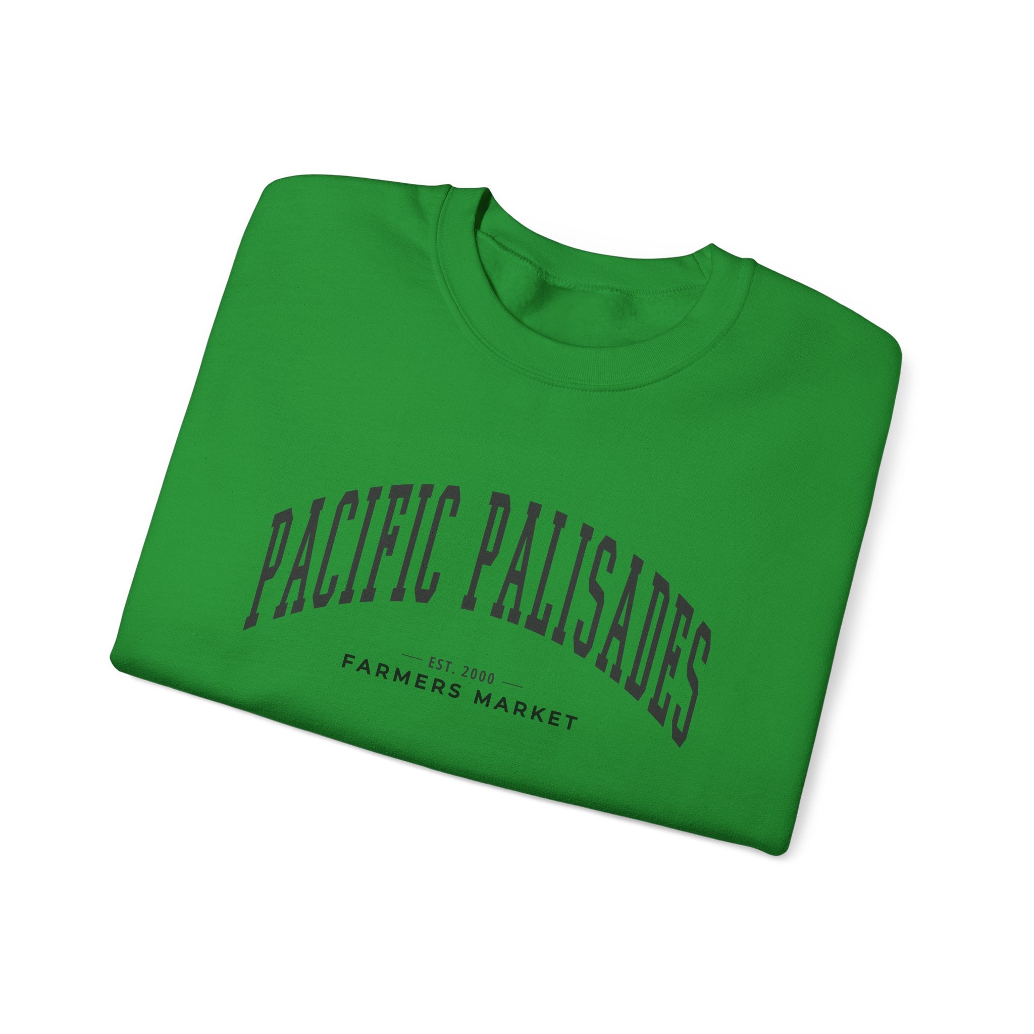Pacific Palisades Farmers Market Collegiate Crewneck (Large City Text)