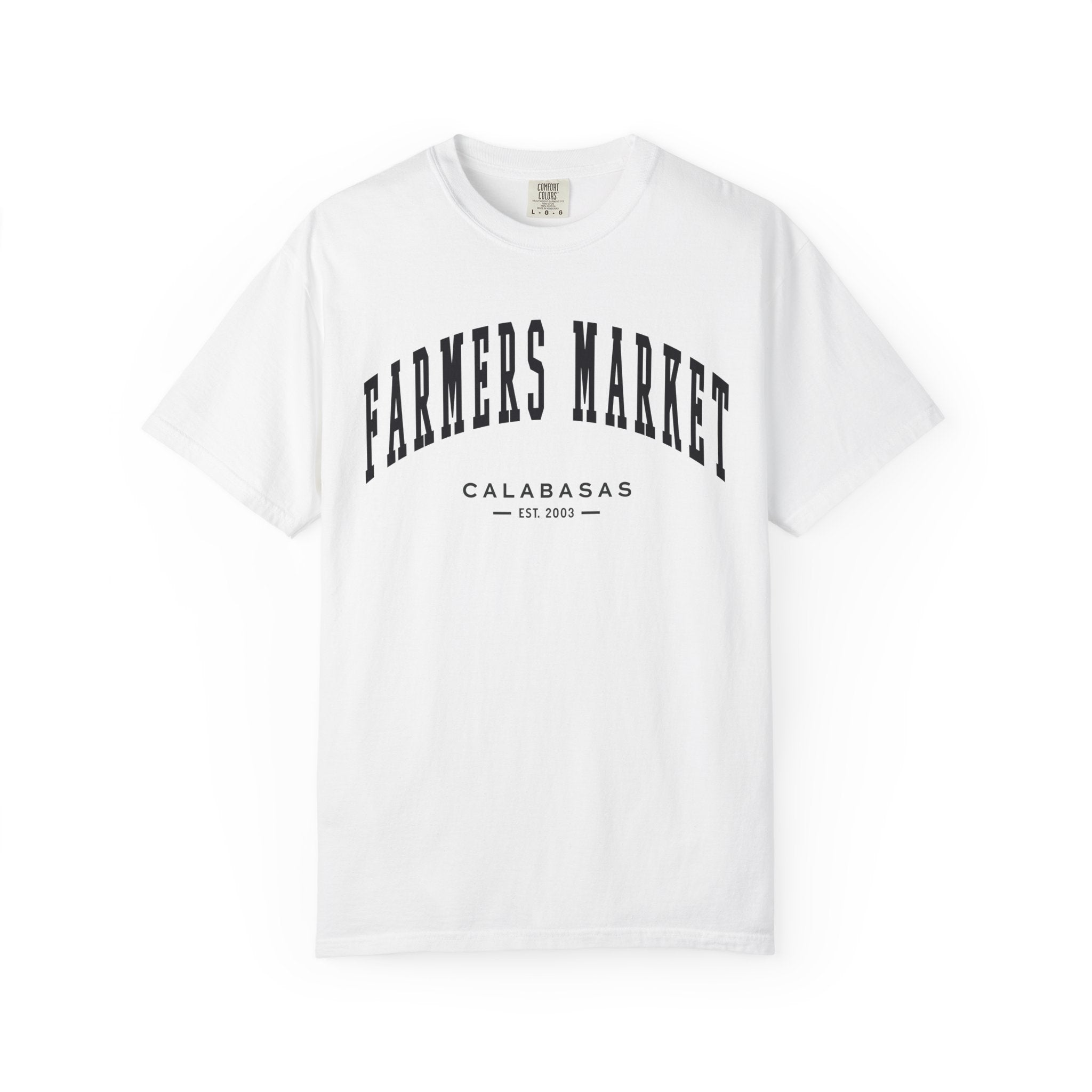 Calabasas Farmers Market Collegiate Tee (Small City Text)