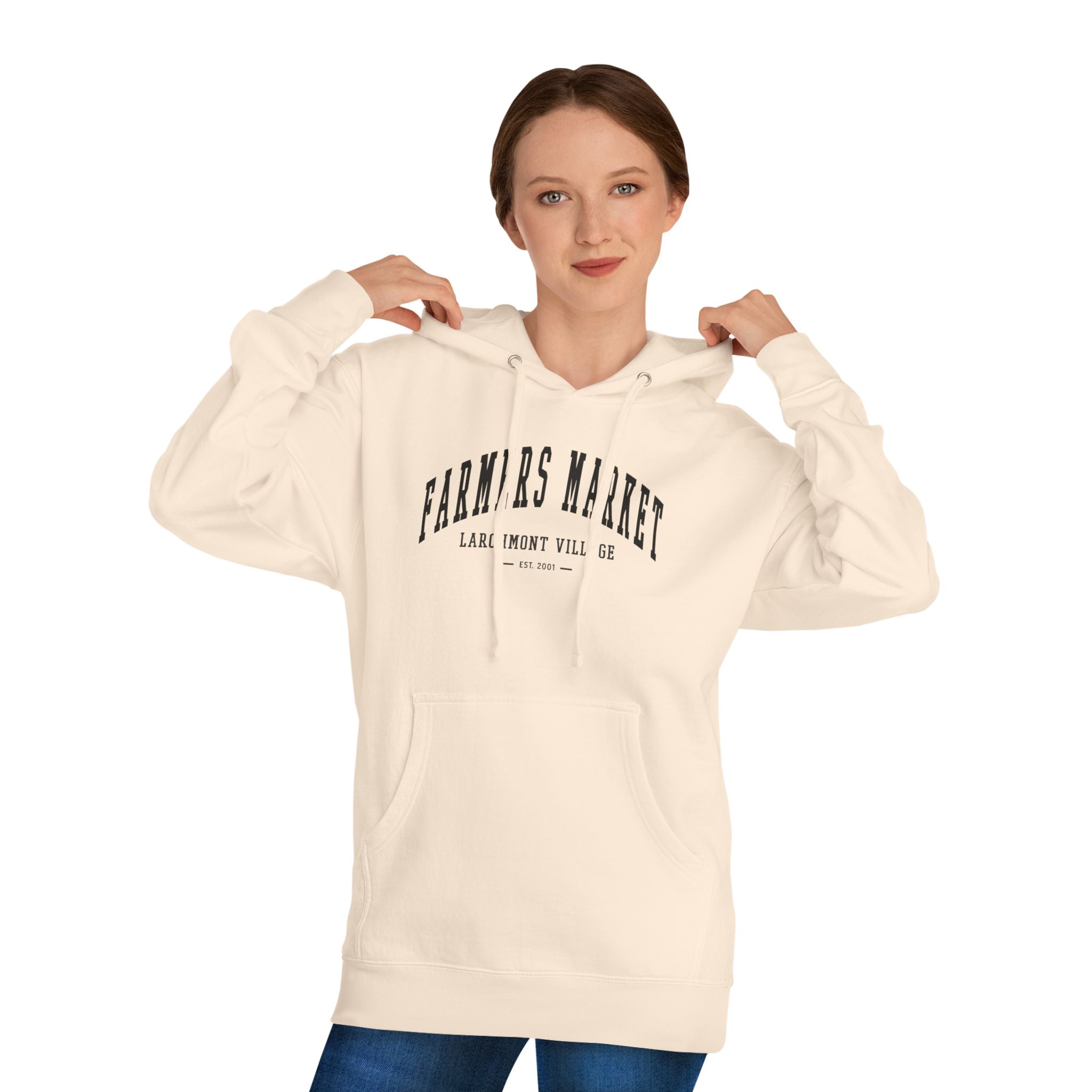 Larchmont Village Farmers Market Hoodie (Small City Text)