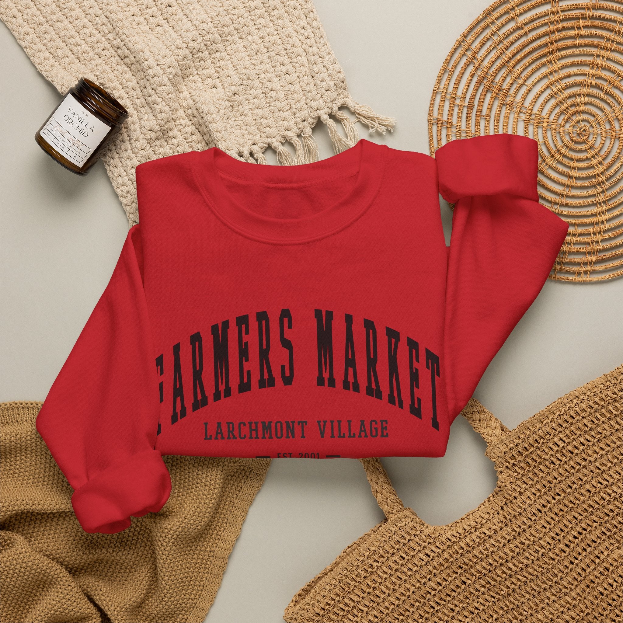 Larchmont Village Farmers Market Sweatshirt (Small City Text)