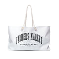 Melrose Place Farmers Market Weekender Rope Tote (Small City Text)