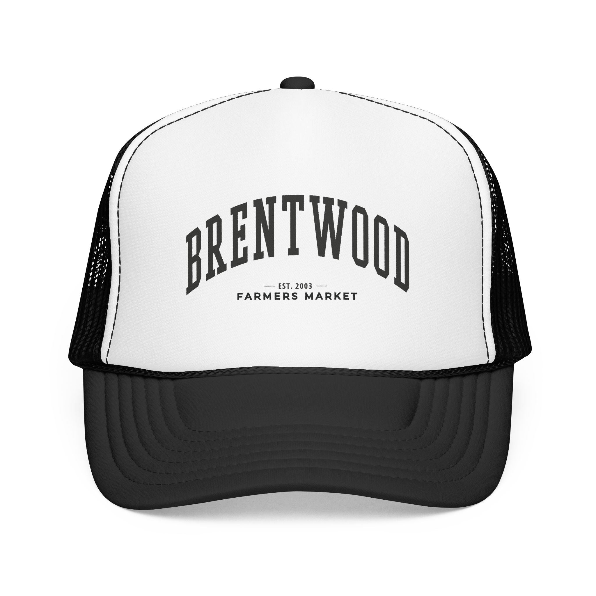 Brentwood Farmers Market Trucker Hat (Large City Text)