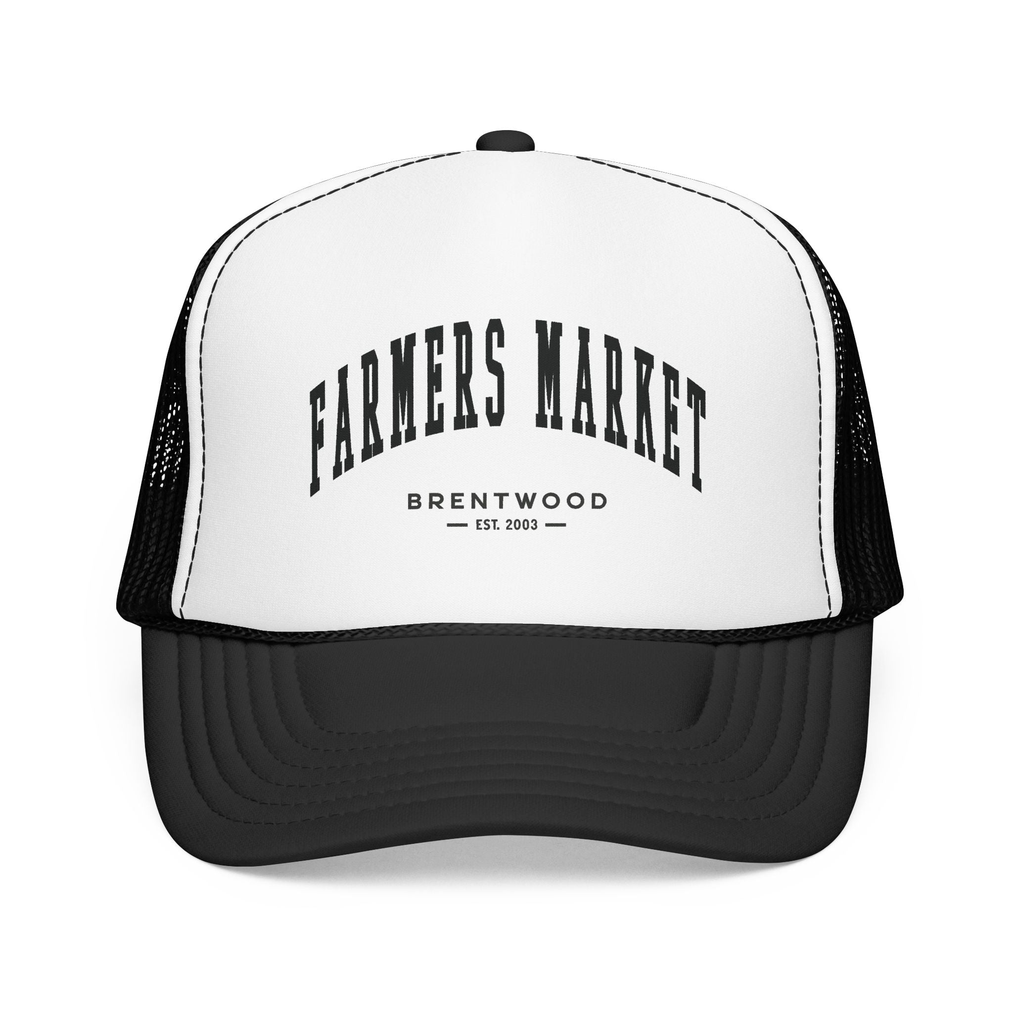 Brentwood Farmers Market Trucker Hat (Small City Text)