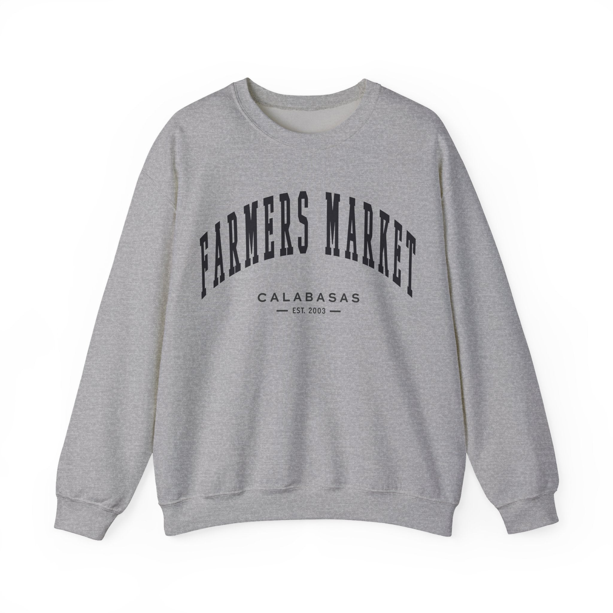 Calabasas Farmers Market Collegiate Crewneck (Small City Text)
