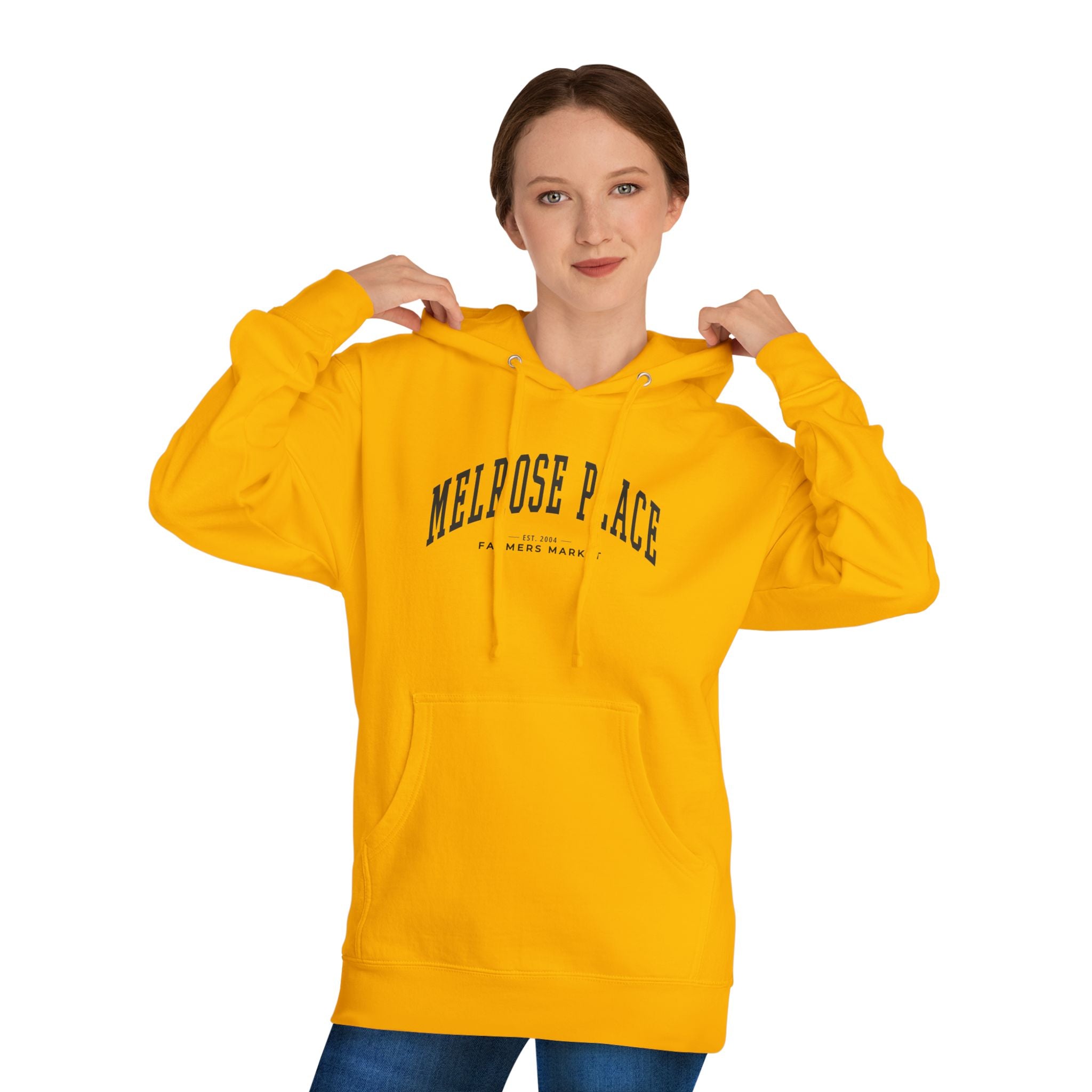 Melrose Place Farmers Market Collegiate Hoodie (Large City Text)
