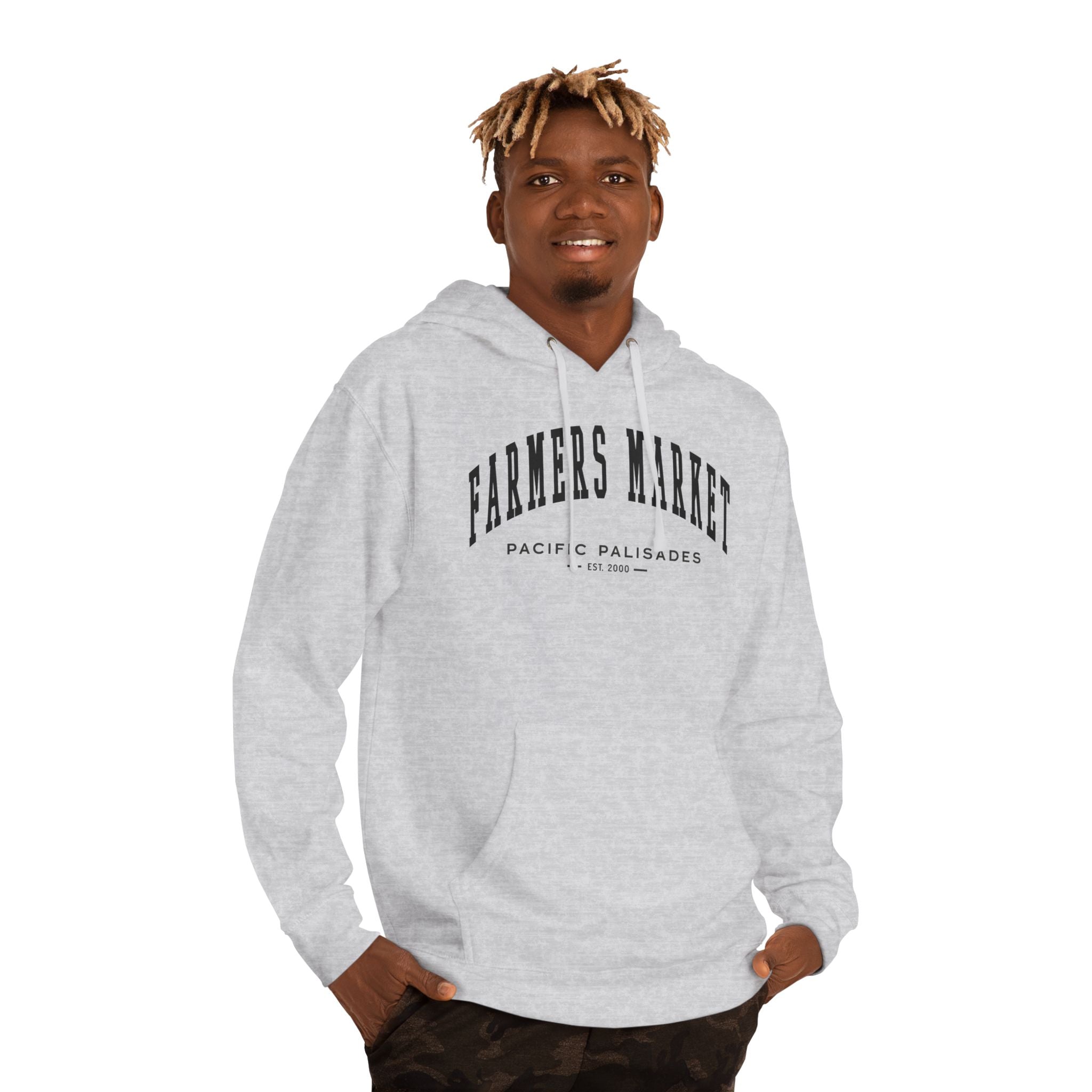 Pacific Palisades Farmers Market Collegiate Hoodie (Small City Text)