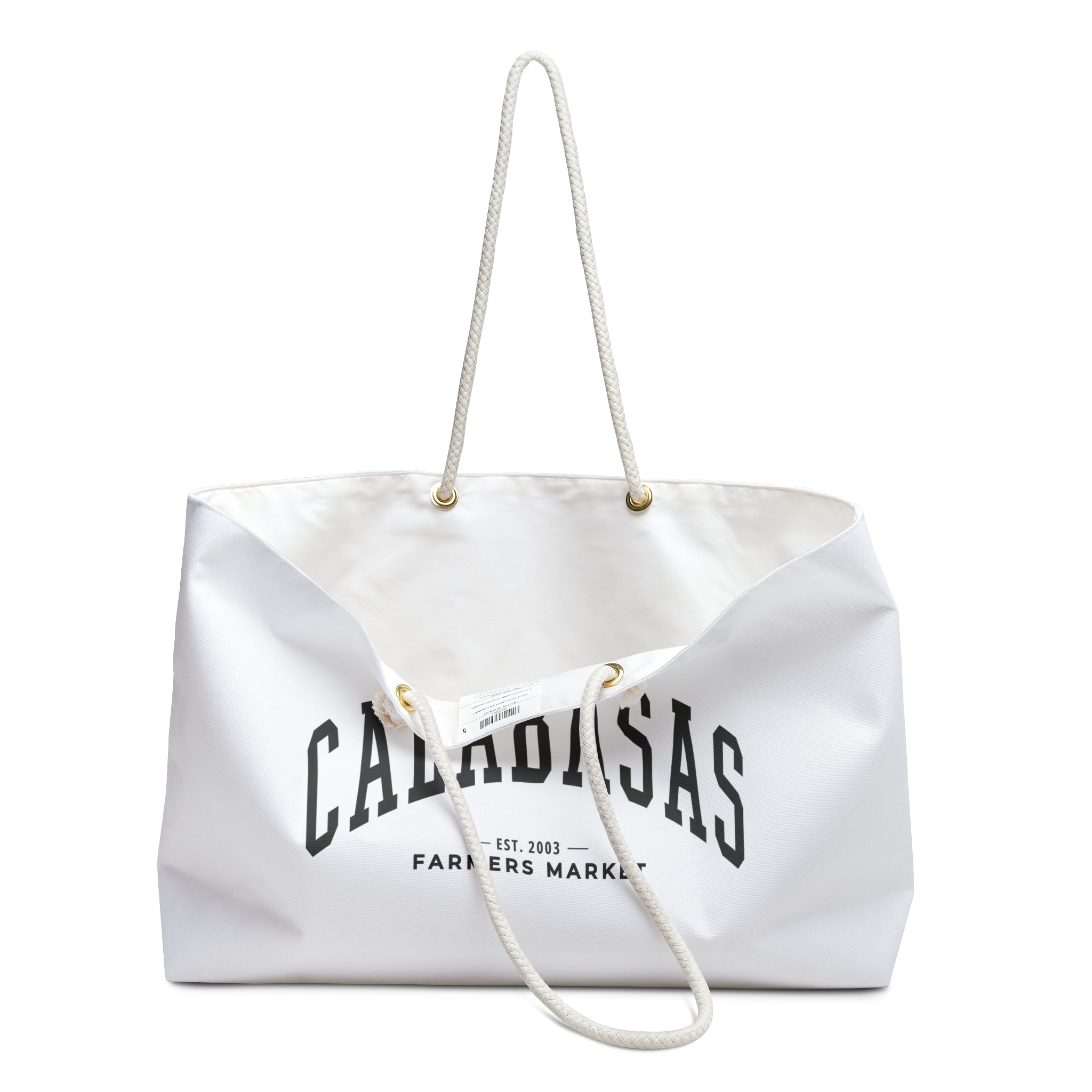 Calabasas Weekender Tote (Large City Text)