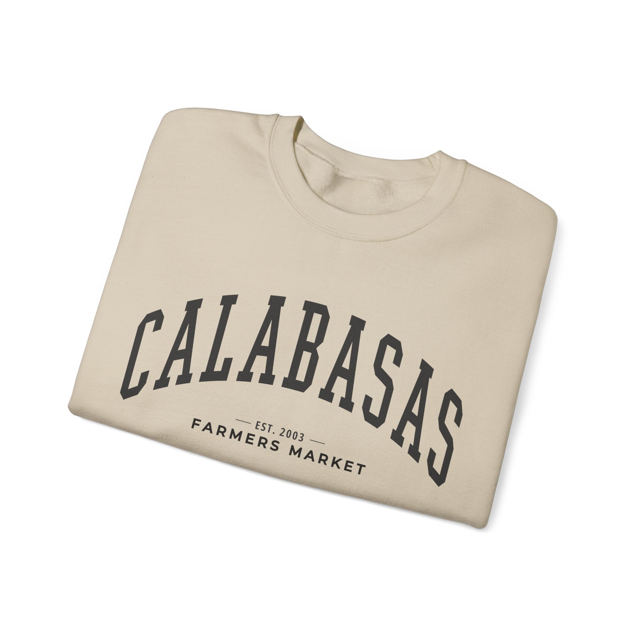 Calabasas Farmers Market Collegiate Crewneck (Large City Text)