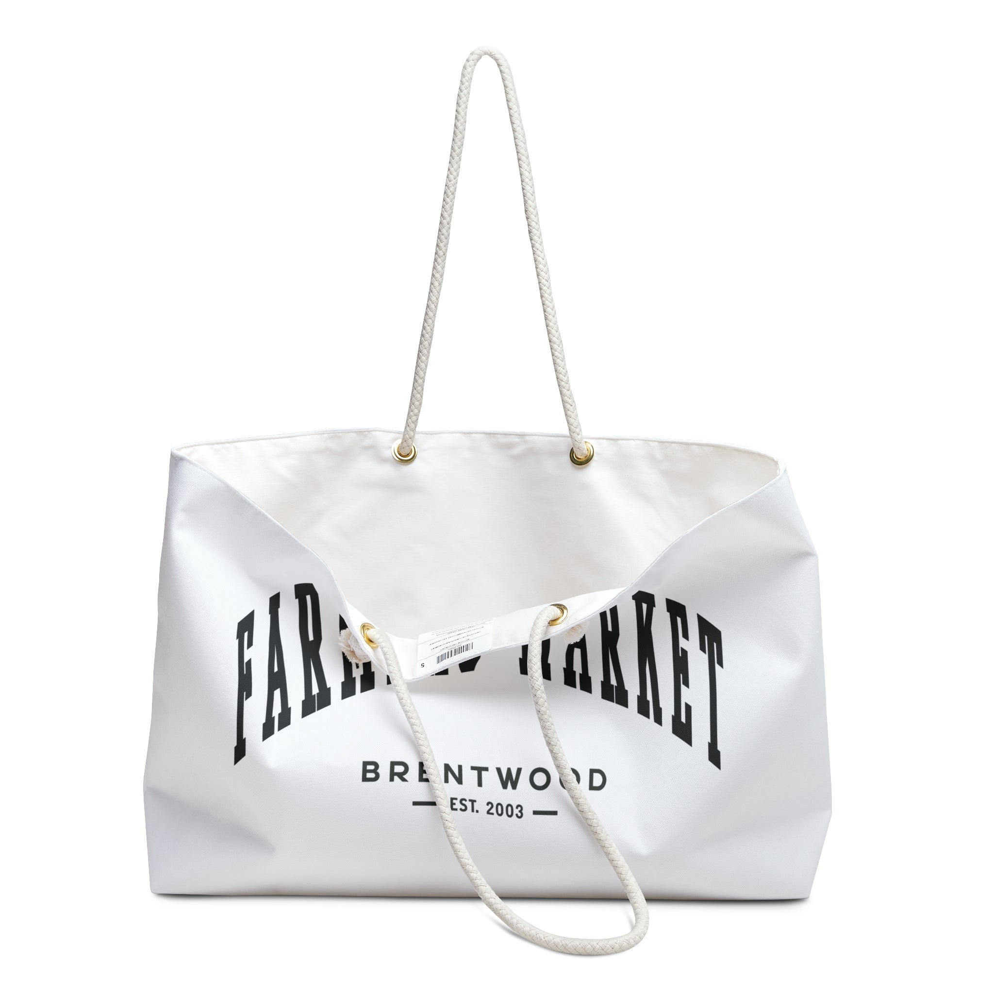 Brentwood Weekender Tote (Small City Text)