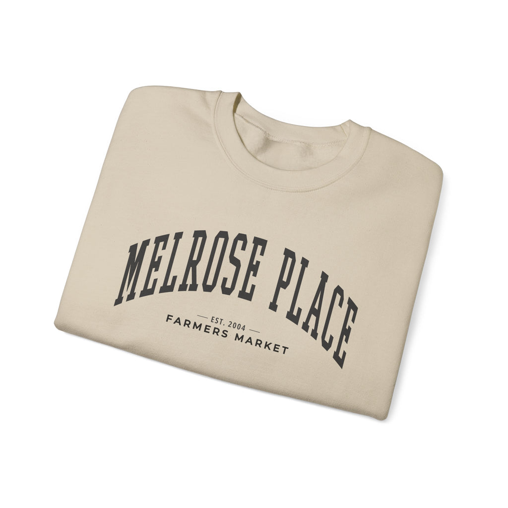 Melrose Place Farmers Market Collegiate Crewneck (Large City Text)