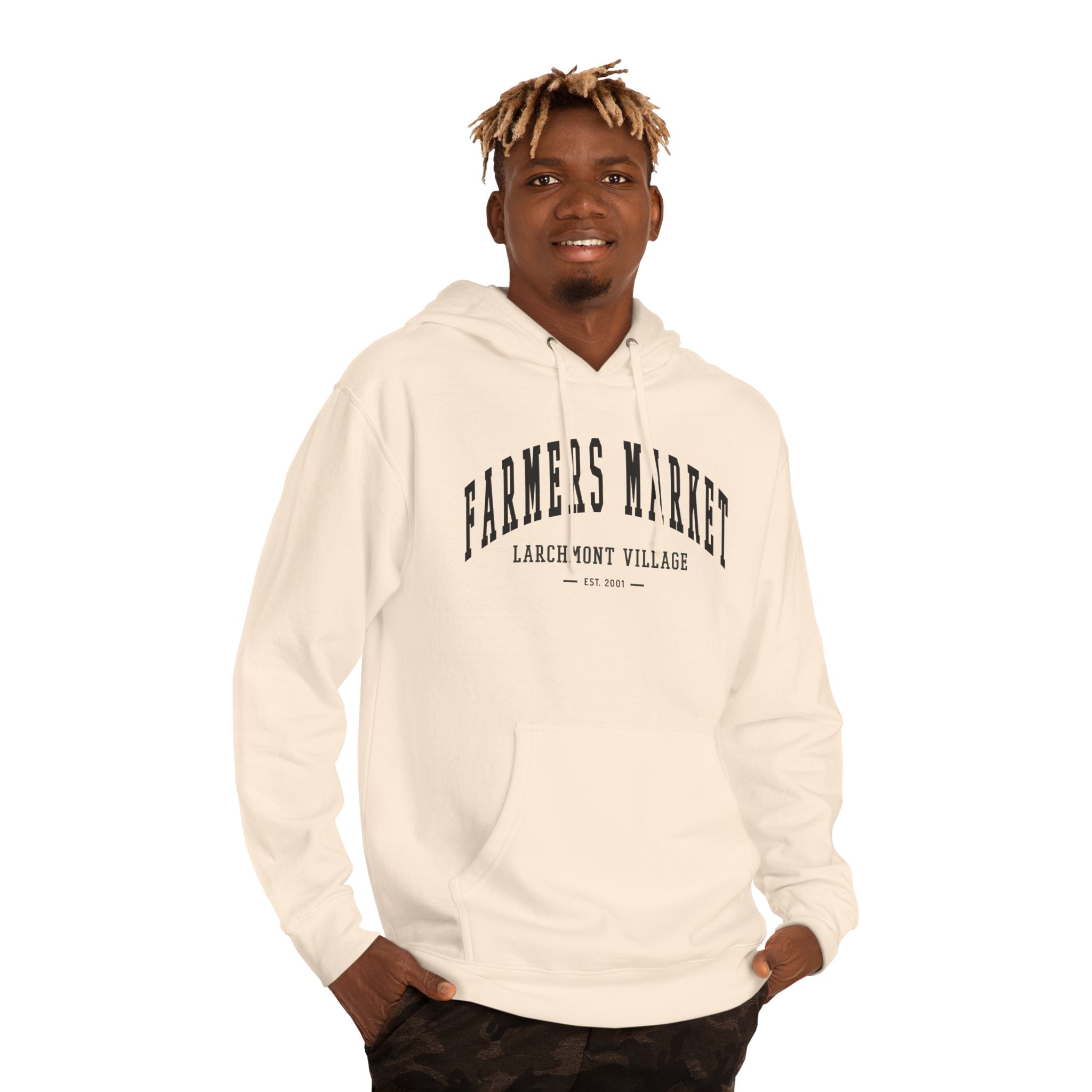 Larchmont Village Farmers Market Hoodie (Small City Text)