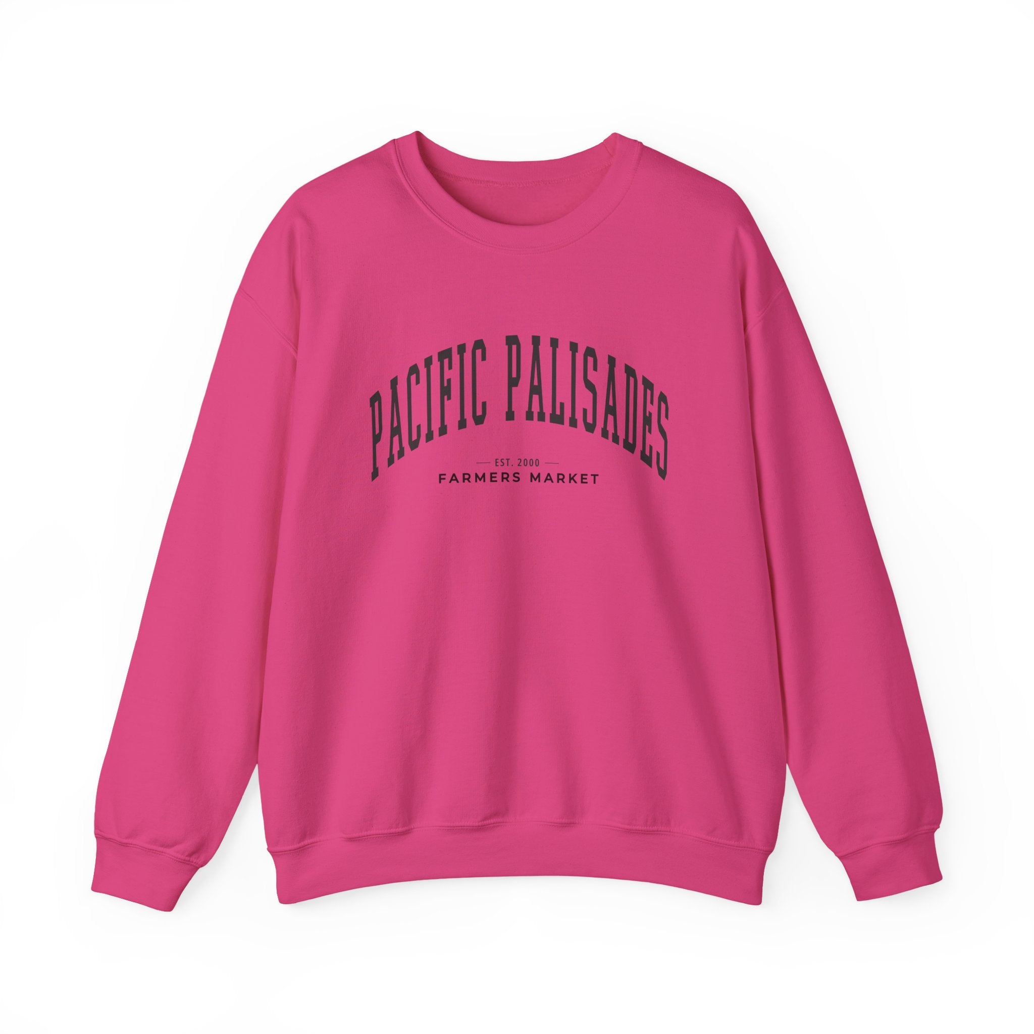 Pacific Palisades Farmers Market Collegiate Crewneck (Large City Text)