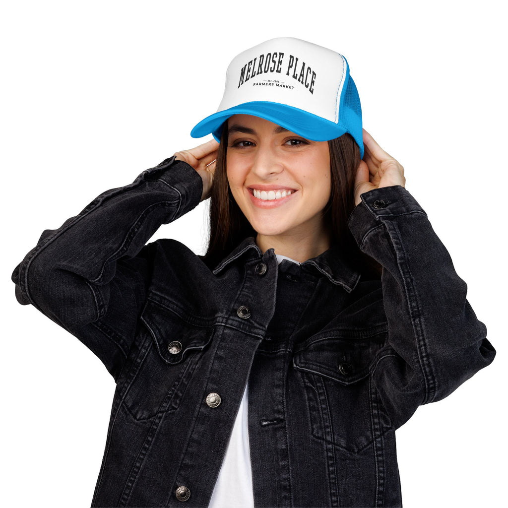 Melrose Place Market Trucker Hat (Large City Text)