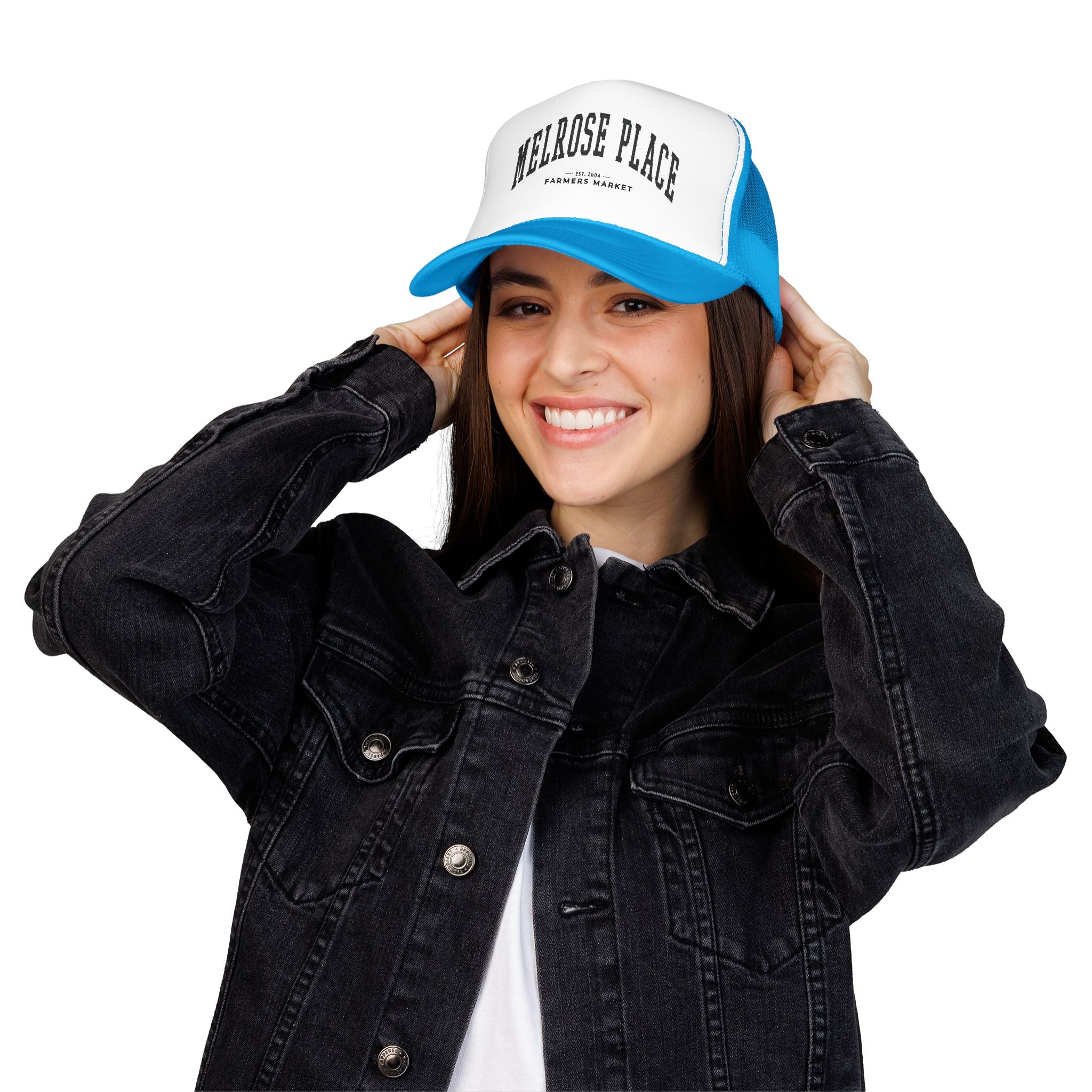 Melrose Place Market Trucker Hat (Large City Text)