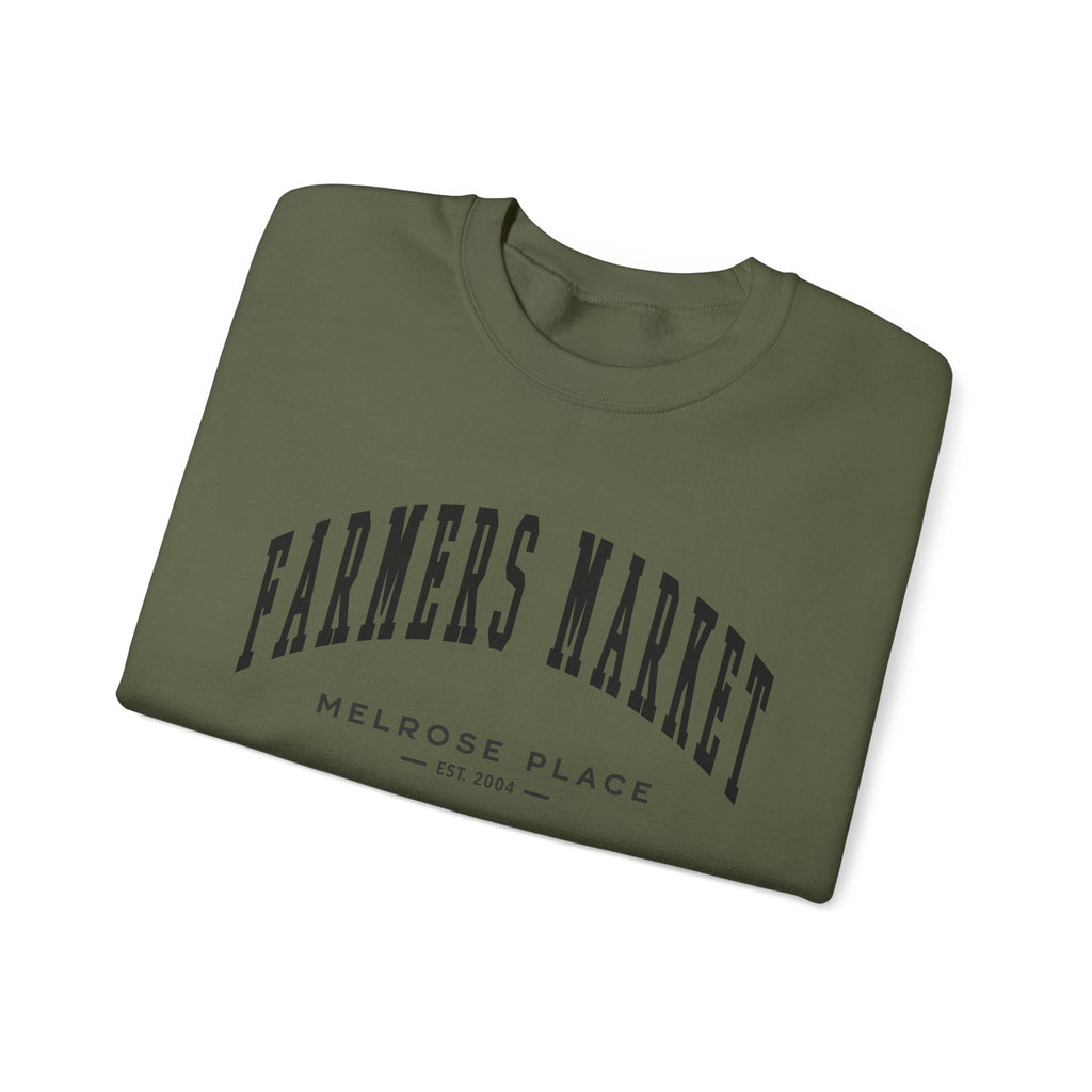 Melrose Place Farmers Market Collegiate Crewneck (Small City Text)