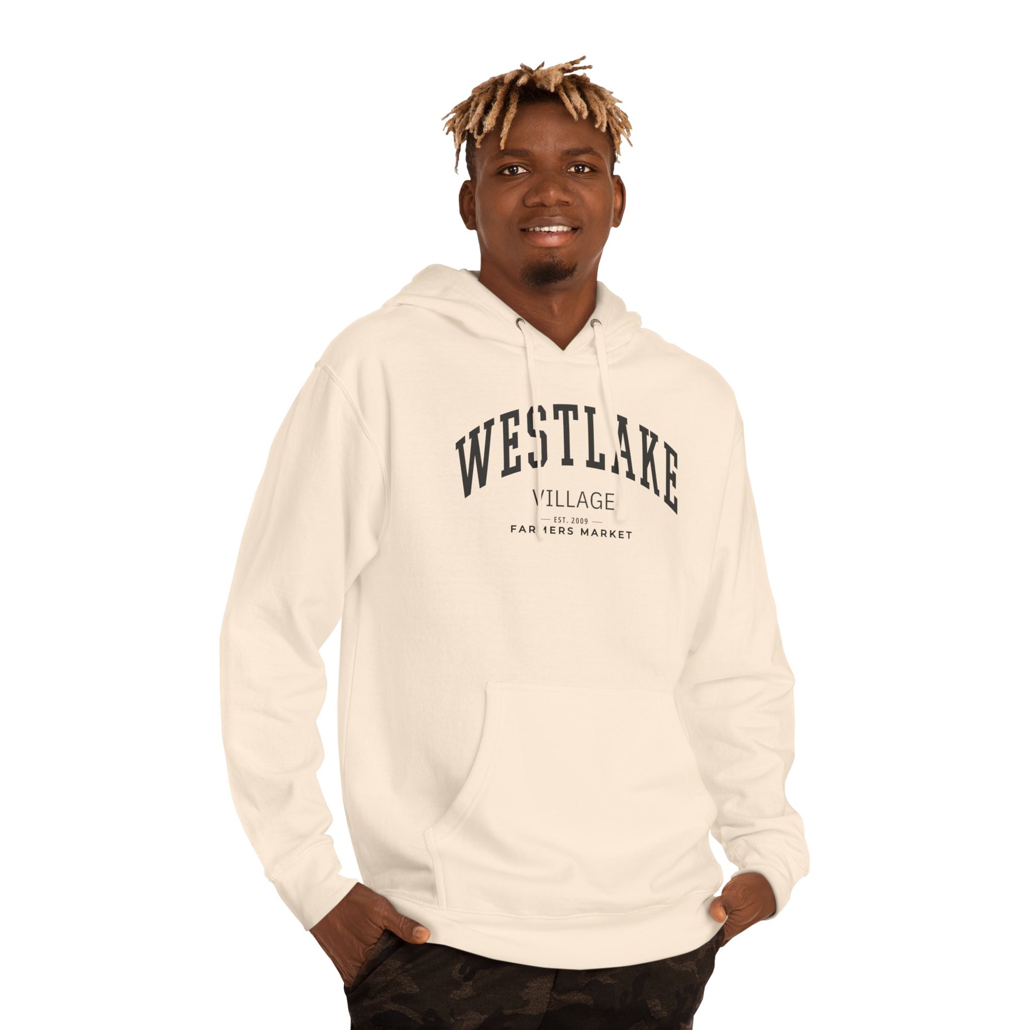 Westlake Village Farmers Market Collegiate Hoodie (Large City Text)