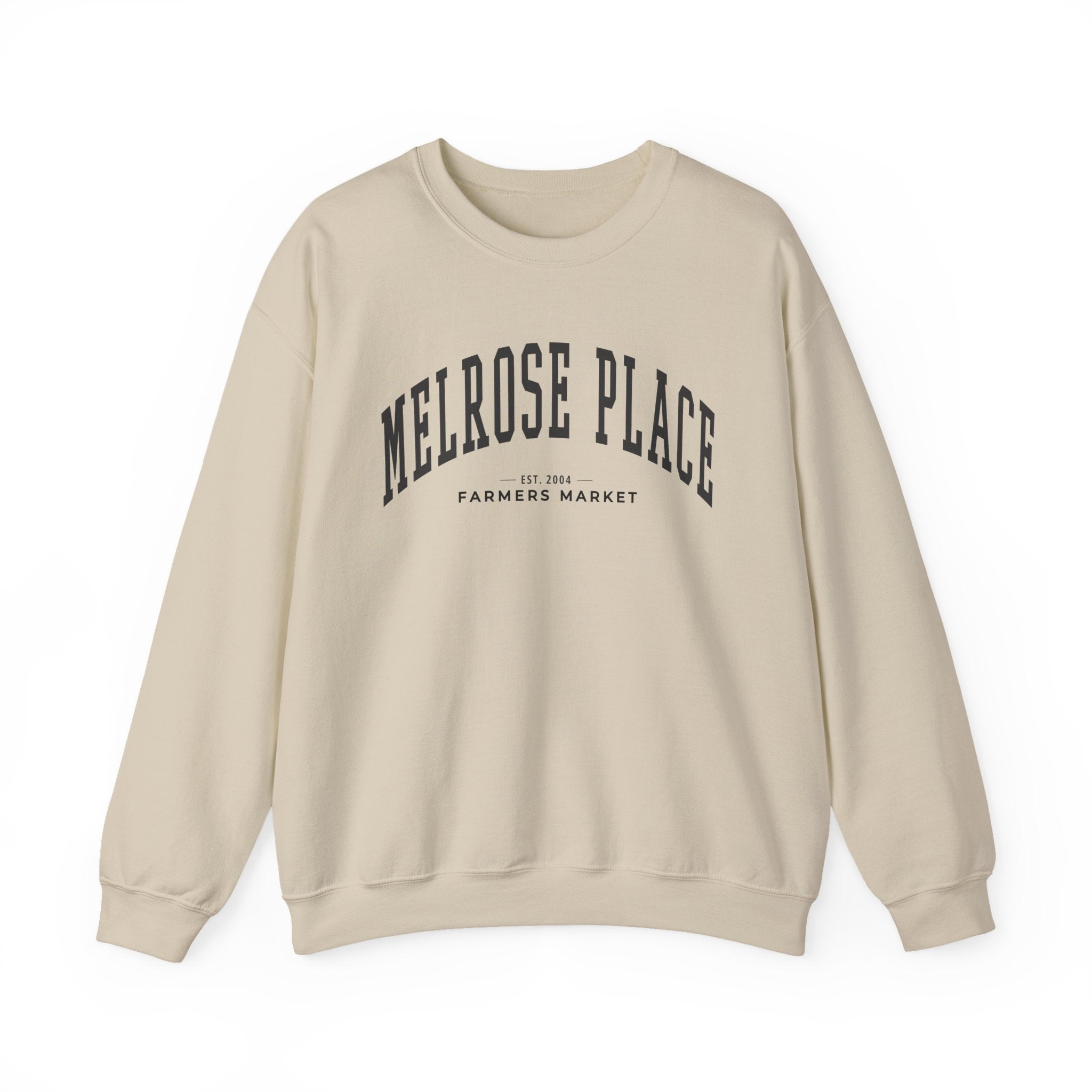 Melrose Place Farmers Market Collegiate Crewneck (Large City Text)