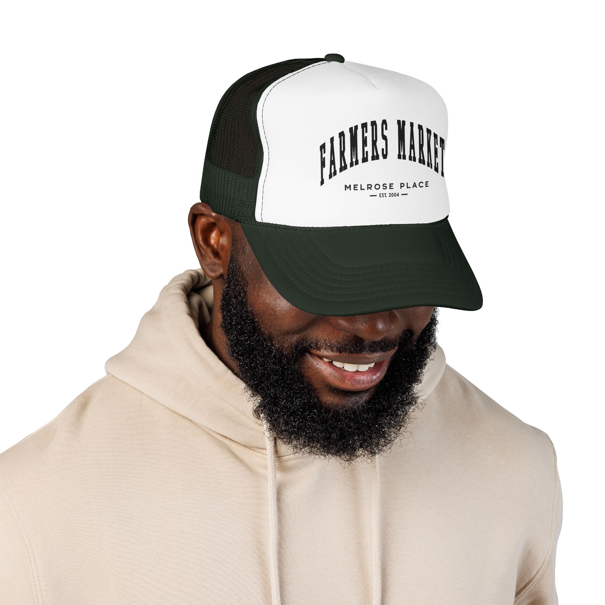 Melrose Place Market Trucker Hat (Small City Text)