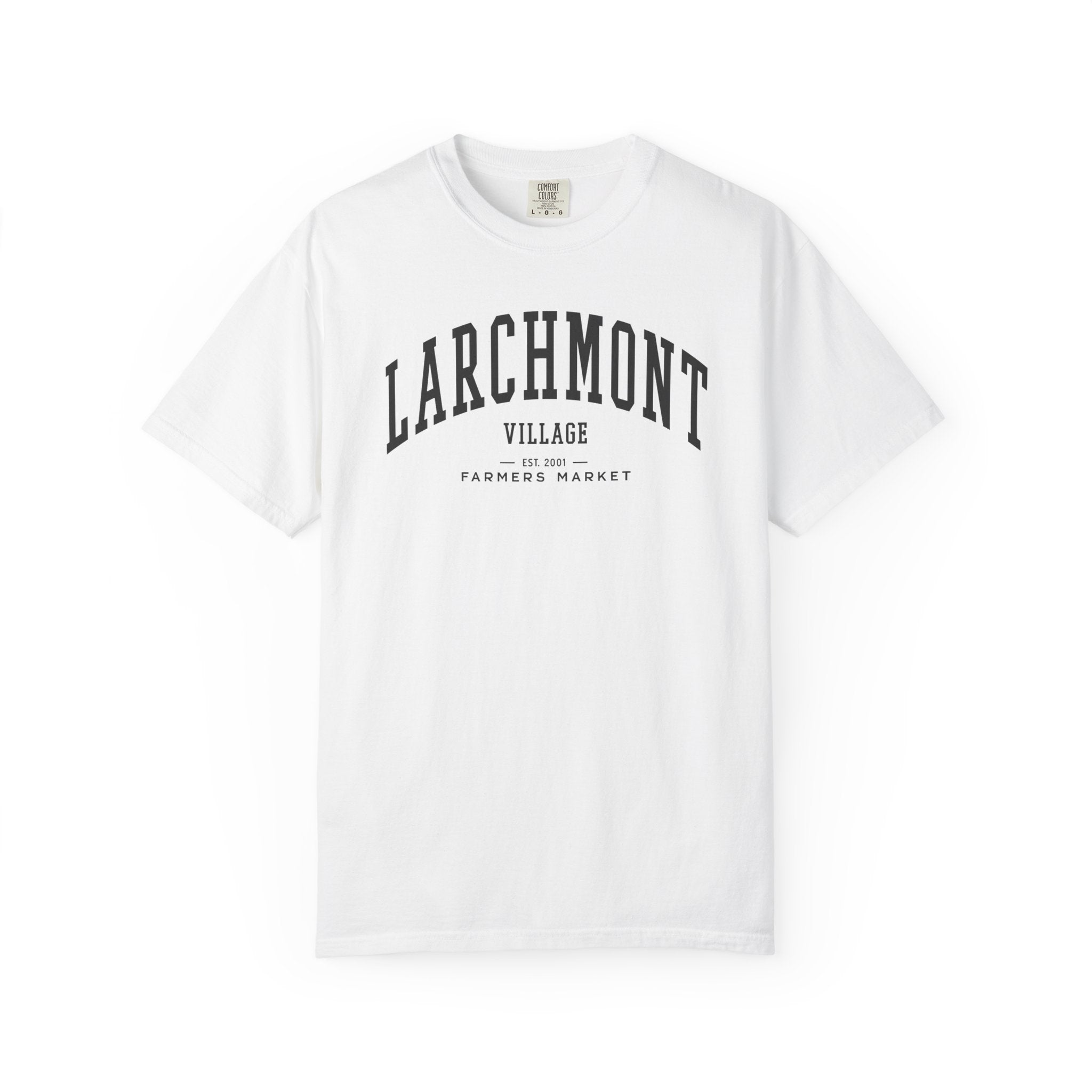 Larchmont Village Farmers Market Tee (Large City Text)