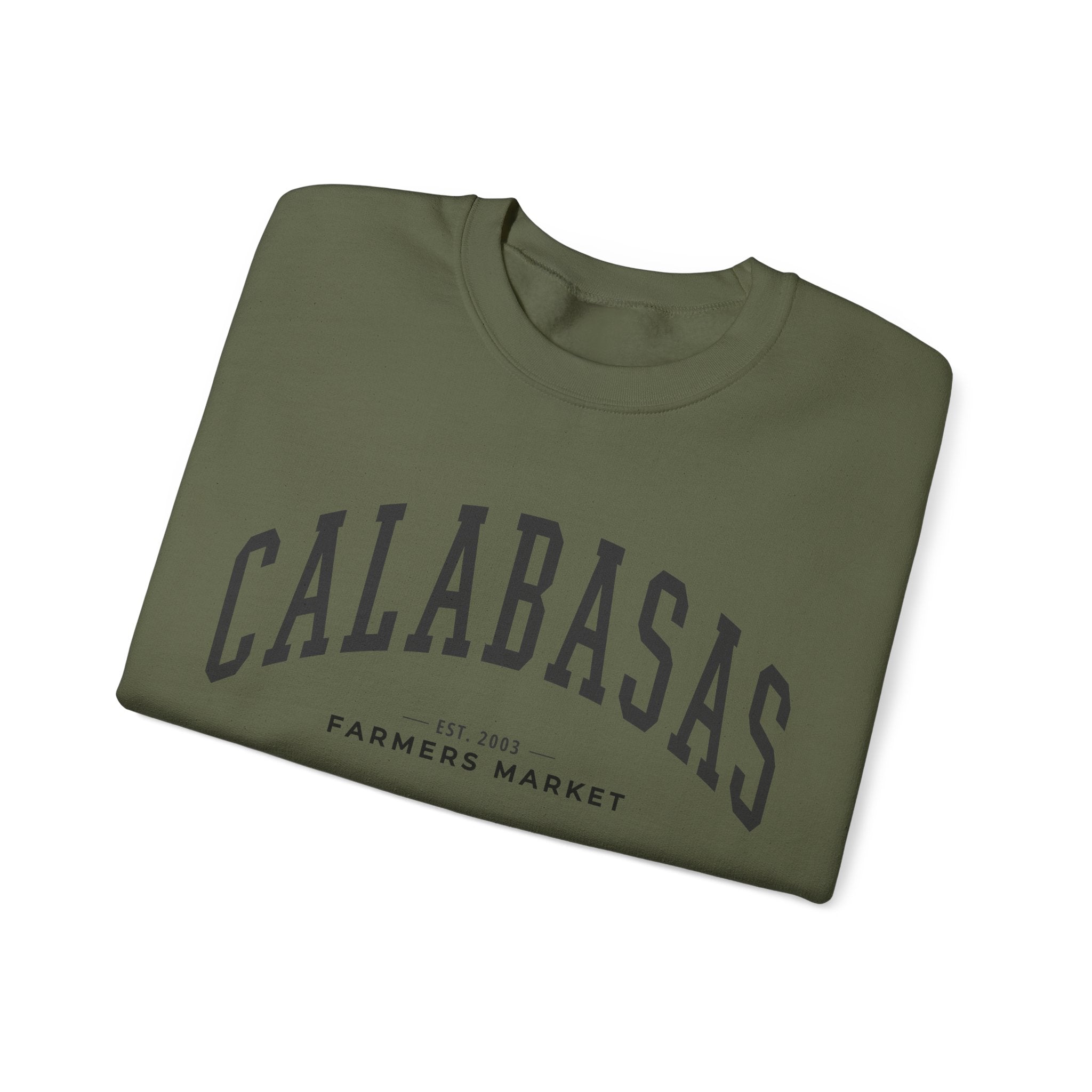 Calabasas Farmers Market Collegiate Crewneck (Large City Text)