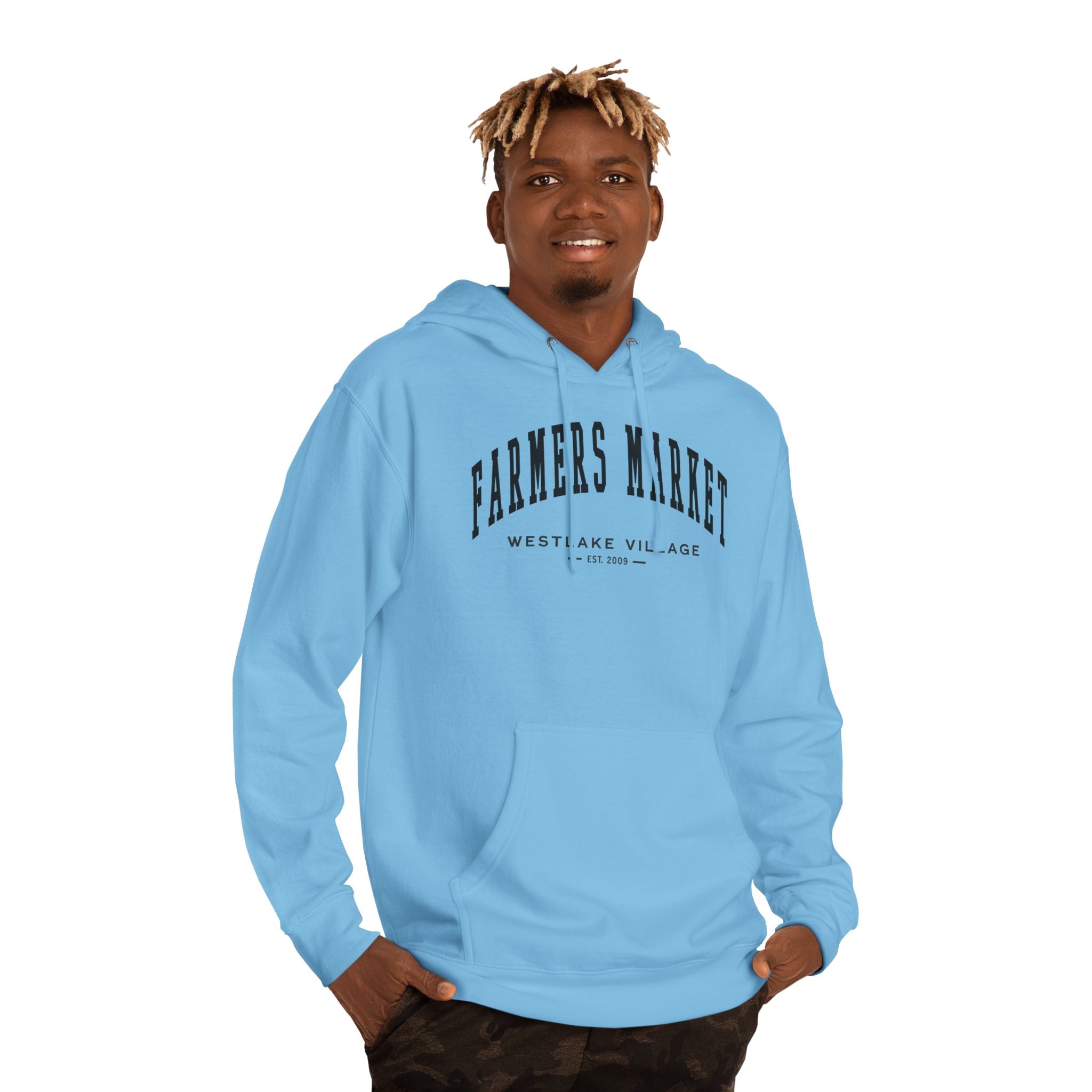 Westlake Village Farmers Market Collegiate Hoodie (Small City Text)