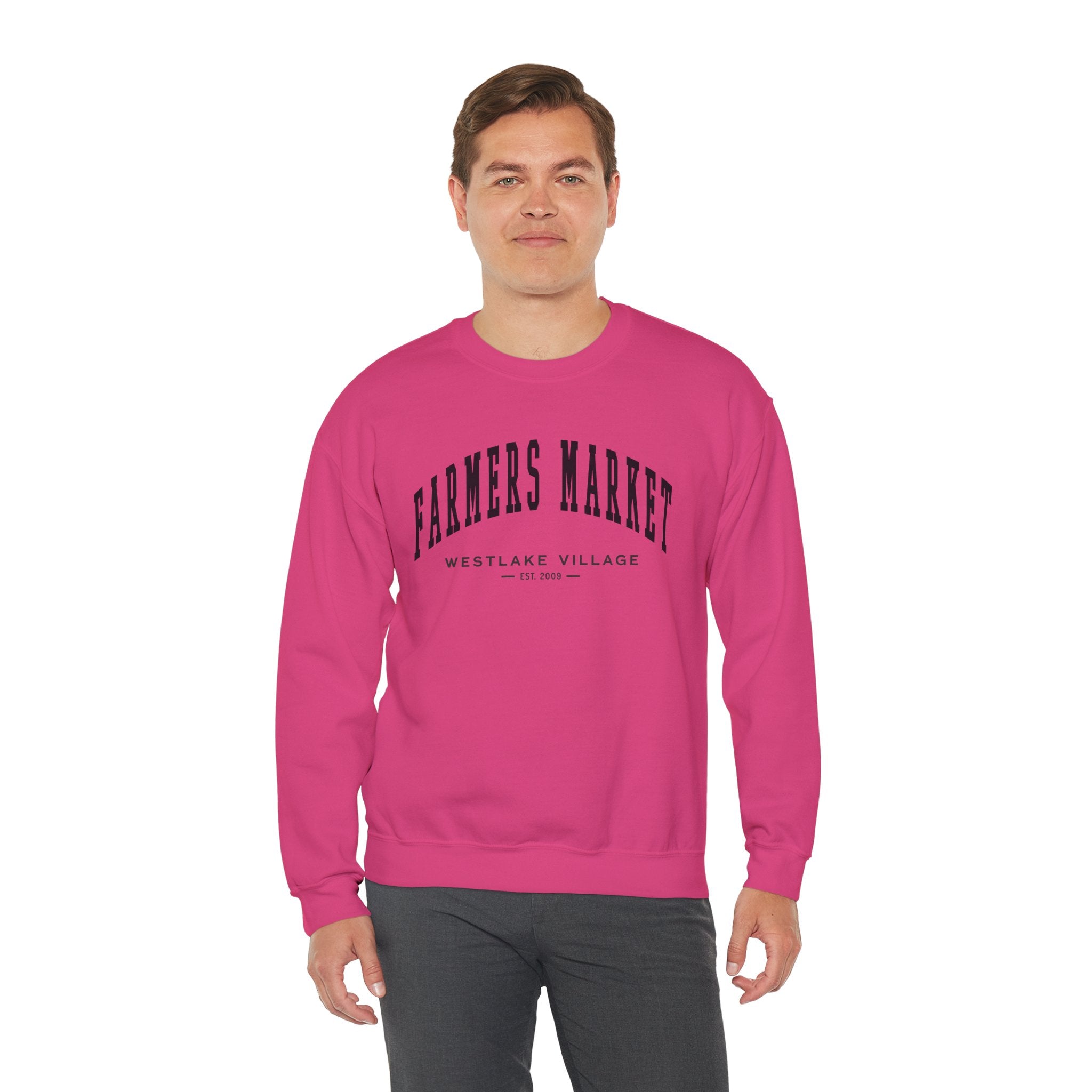 Westlake Village Farmers Market Collegiate Crewneck (Small City Text)