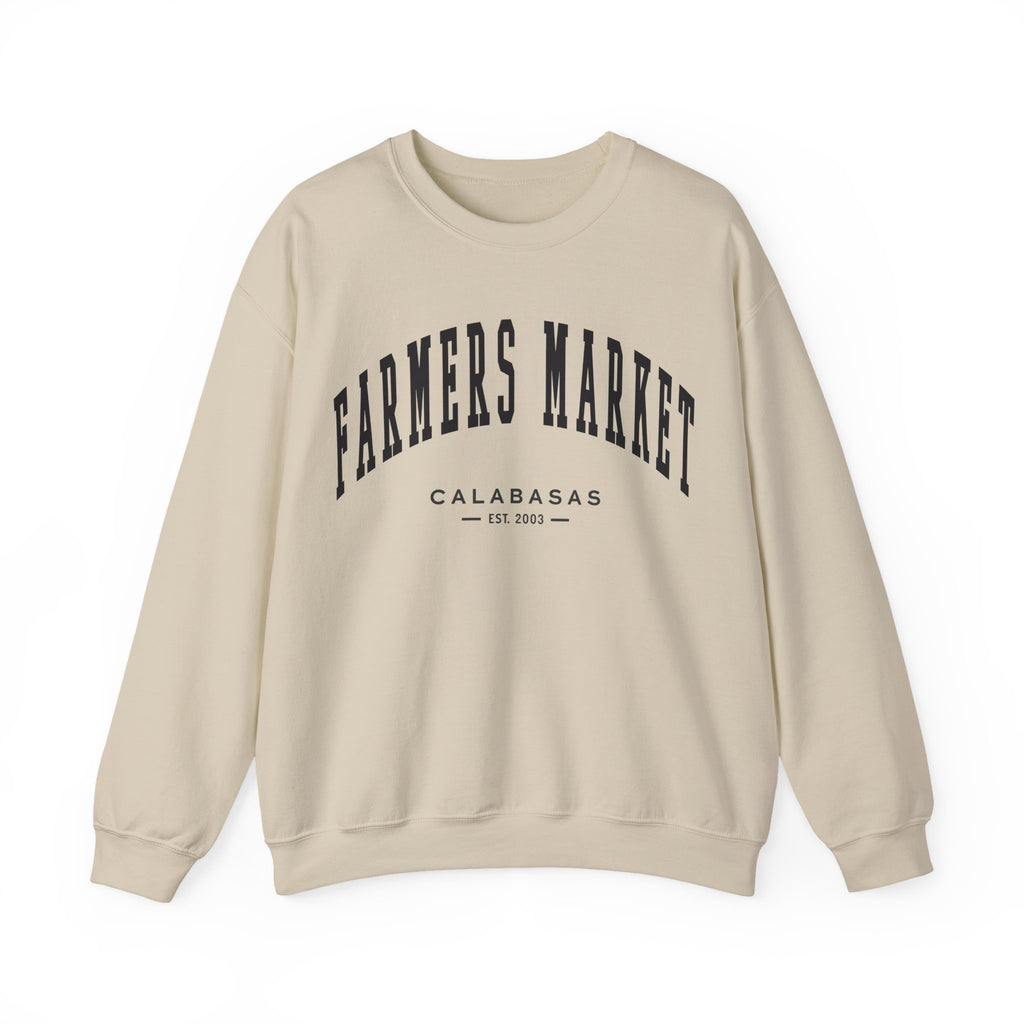 Calabasas Farmers Market Collegiate Crewneck (Small City Text)