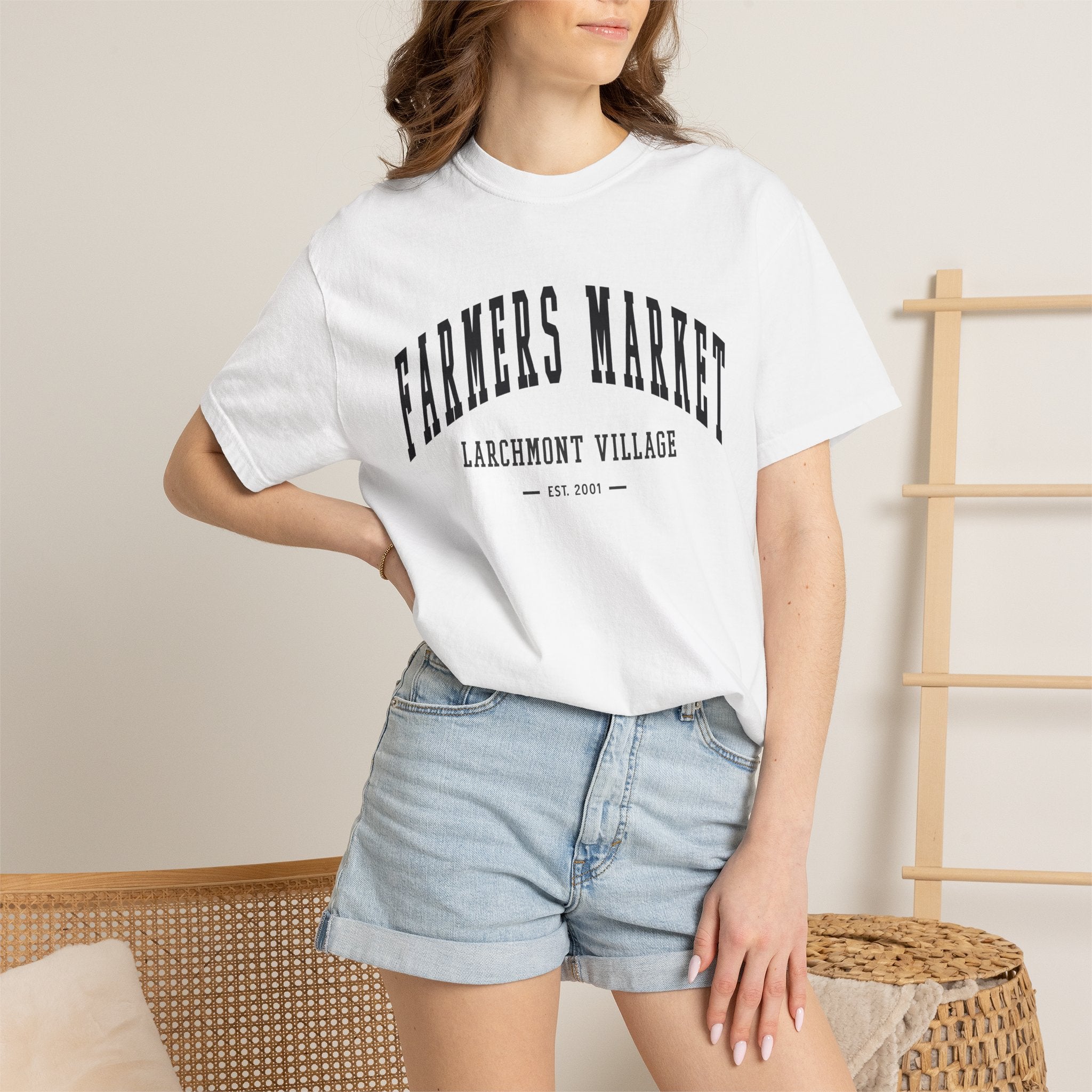 Larchmont Village Farmers Market Tee (Small City Text)