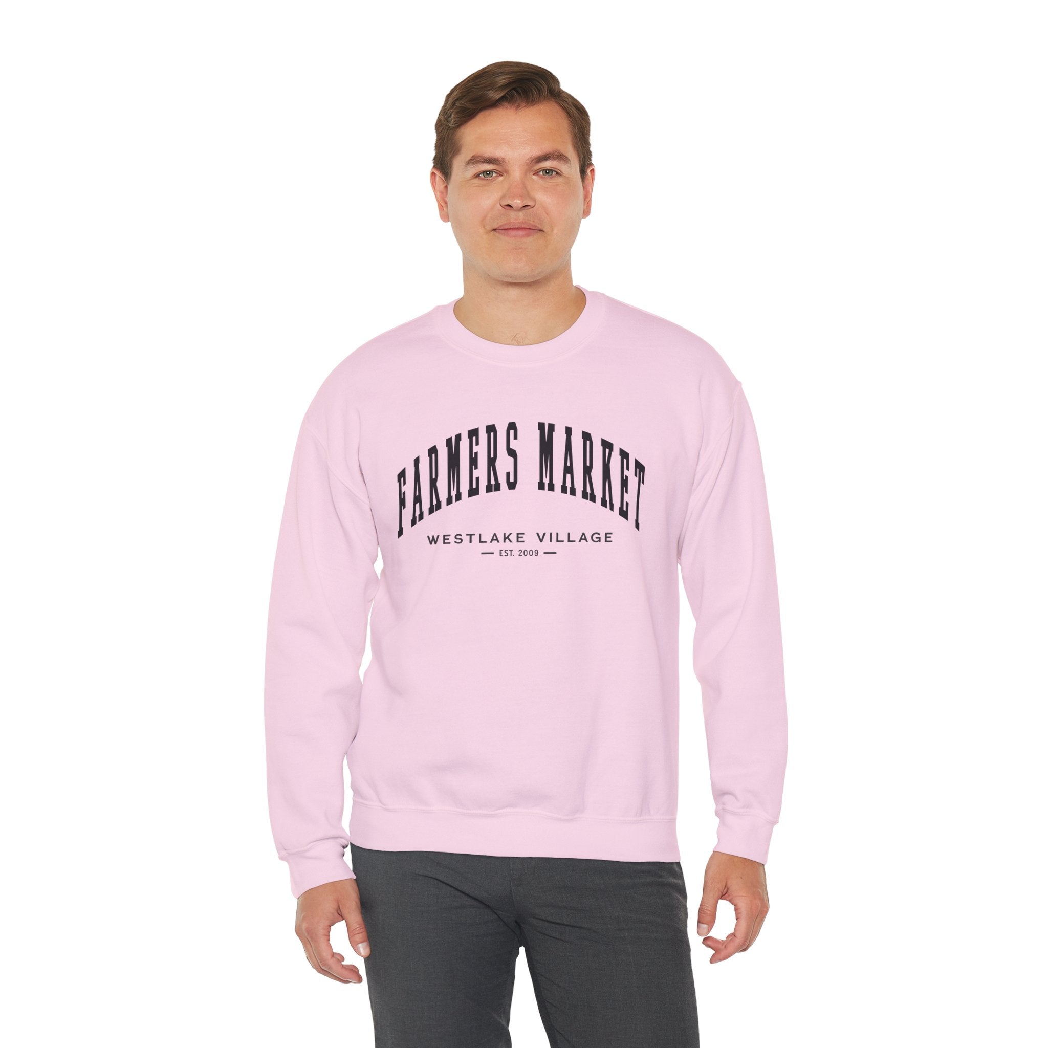 Westlake Village Farmers Market Collegiate Crewneck (Small City Text)
