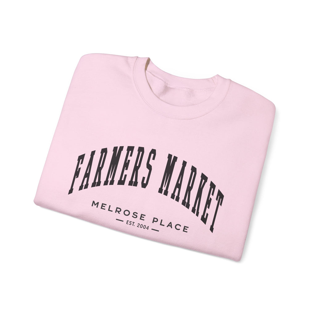 Melrose Place Farmers Market Collegiate Crewneck (Small City Text)