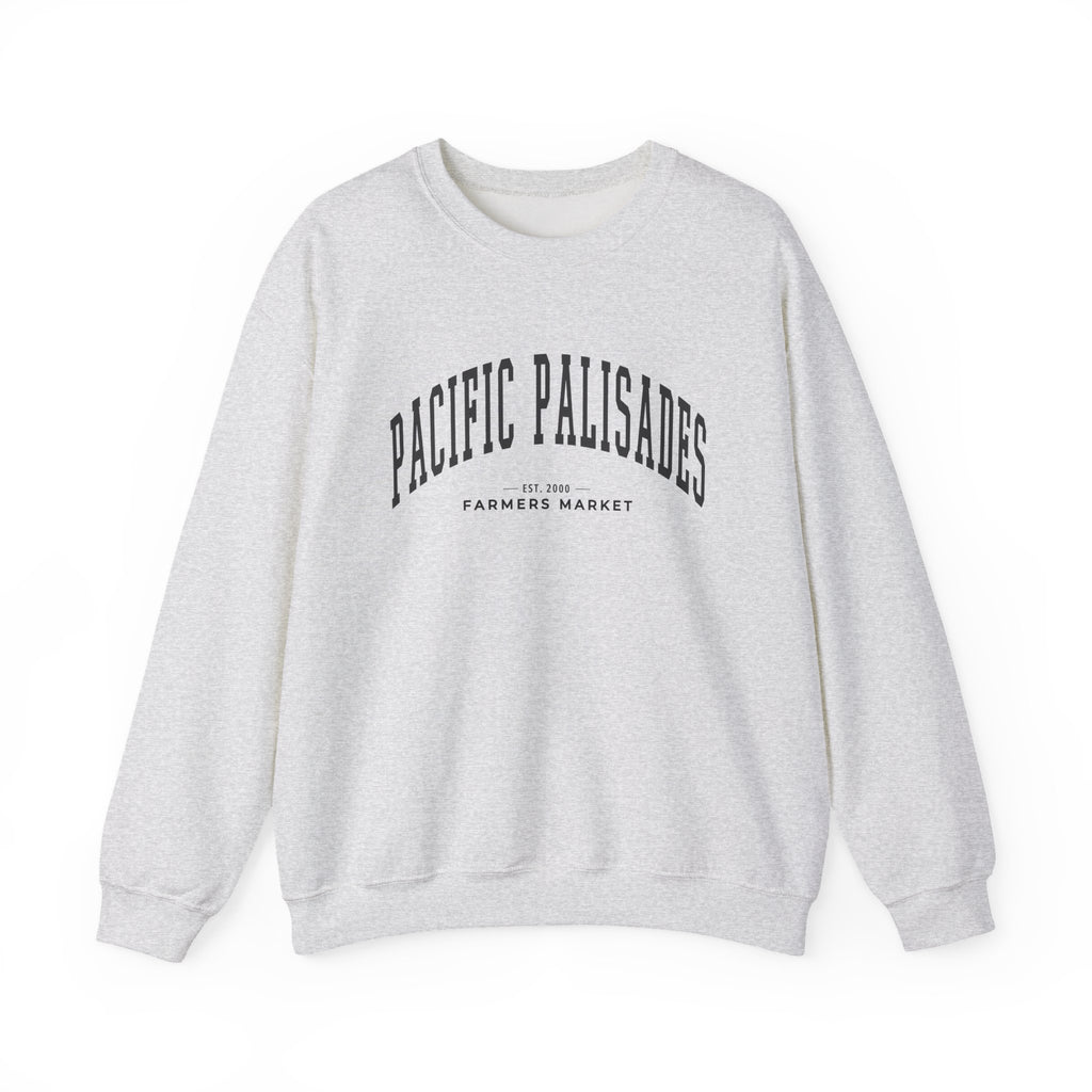 Pacific Palisades Farmers Market Collegiate Crewneck (Large City Text)