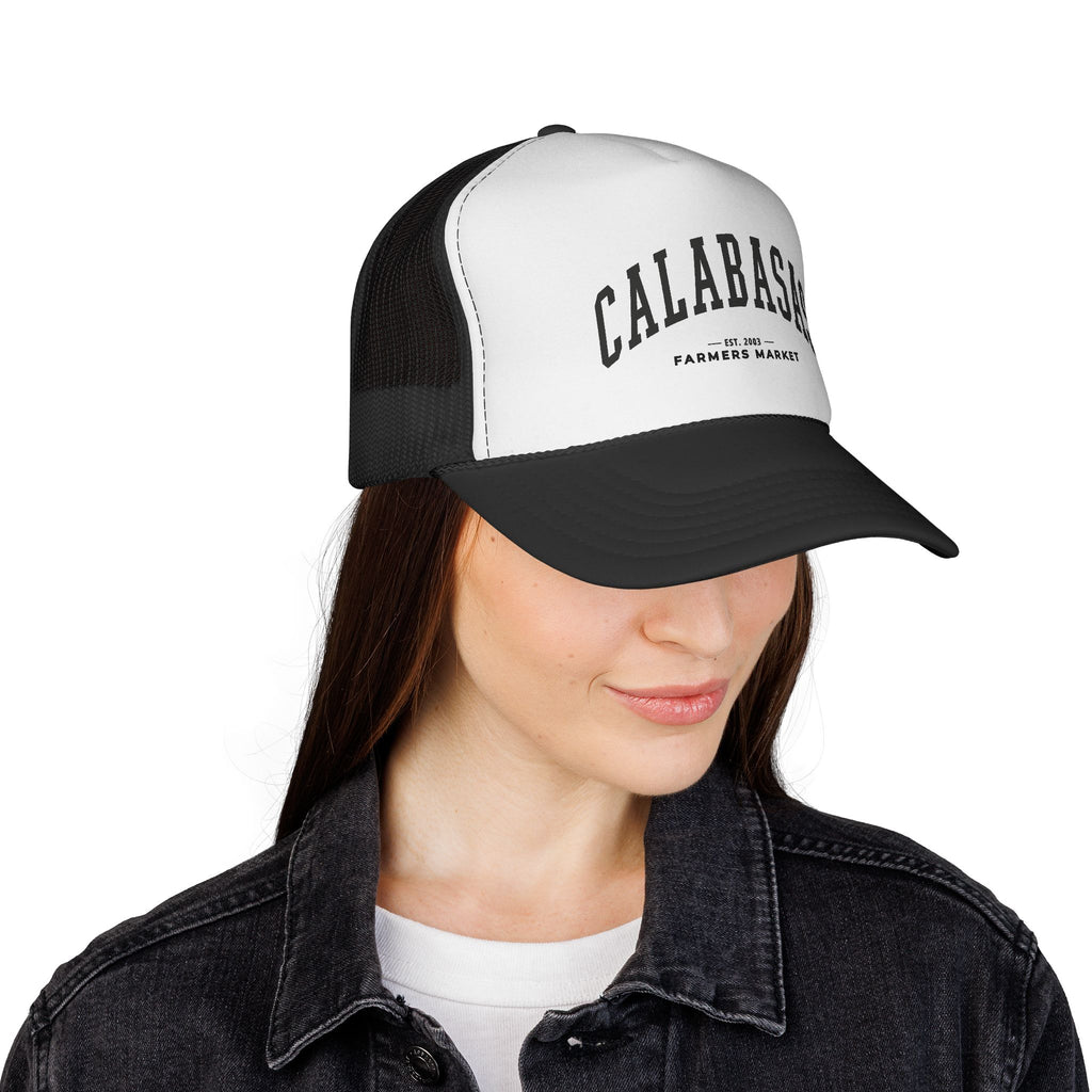 Calabasas Farmers Market Trucker Hat (Large City Text)