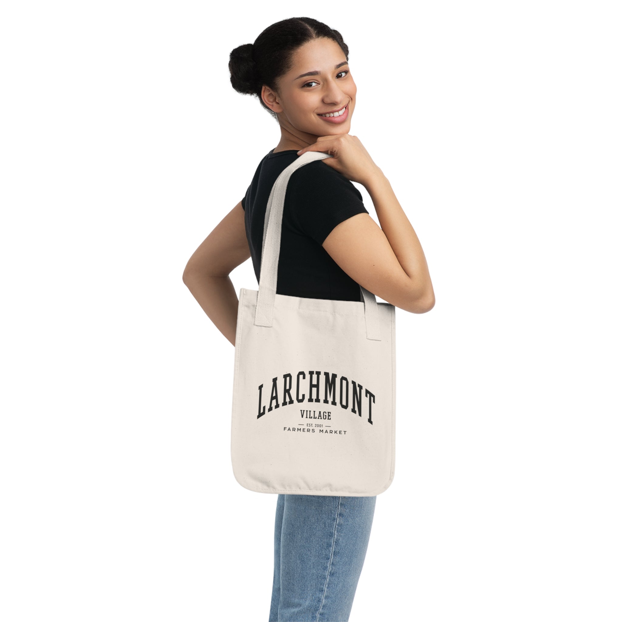Larchmont Village Market Tote (Large City Text)