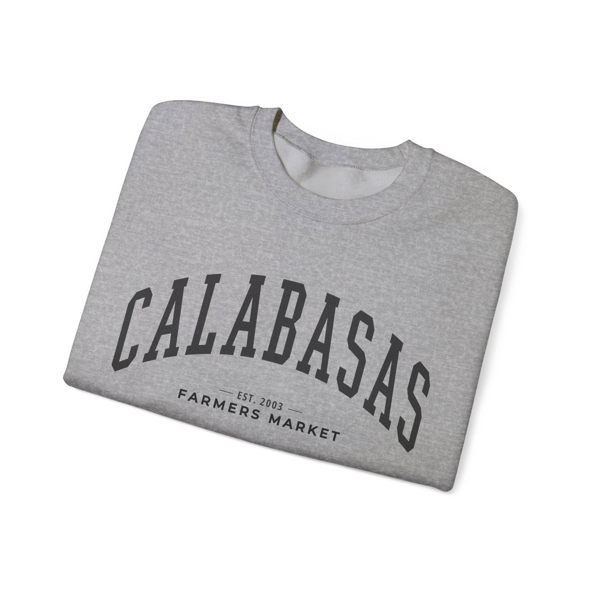 Calabasas Farmers Market Collegiate Crewneck (Large City Text)