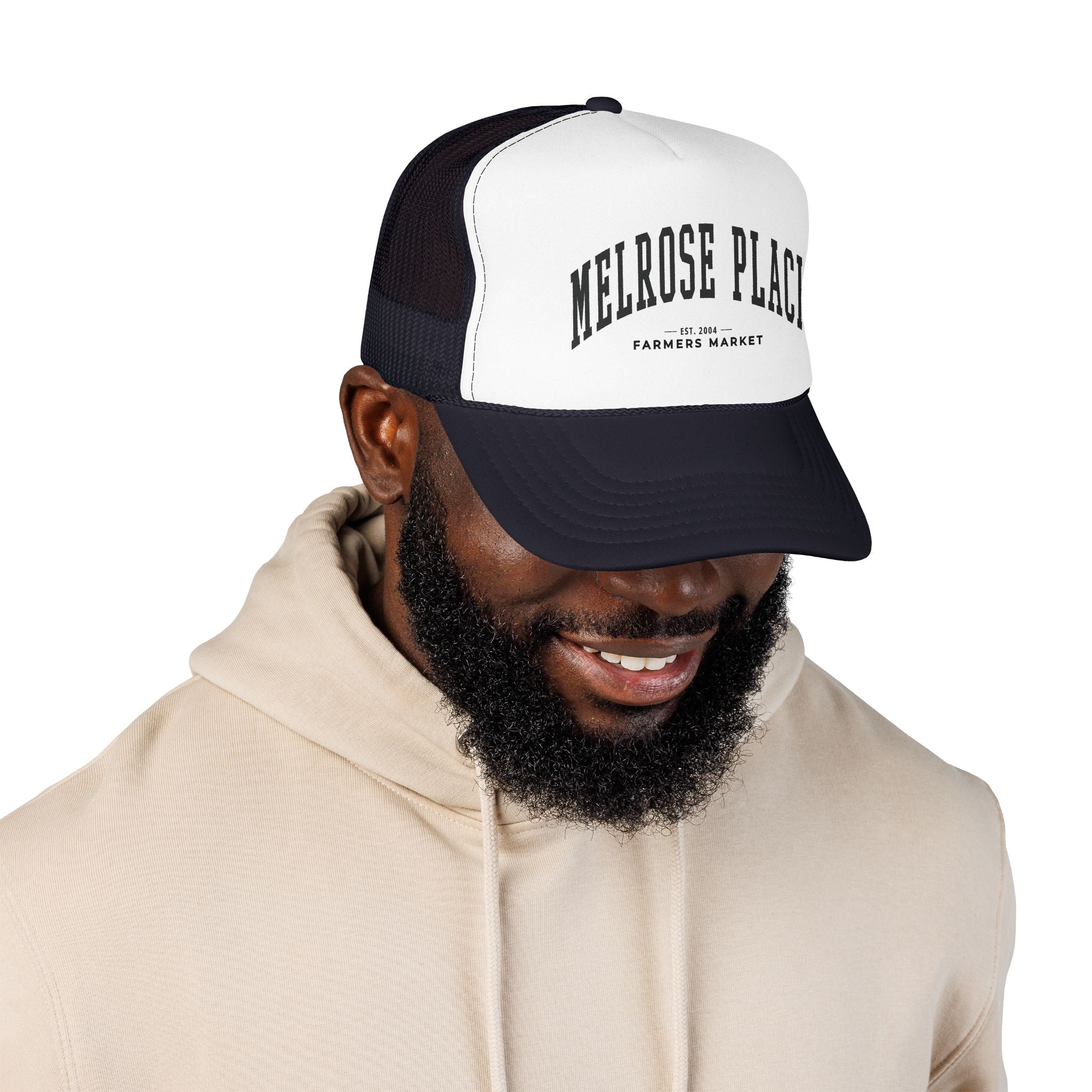 Melrose Place Market Trucker Hat (Large City Text)