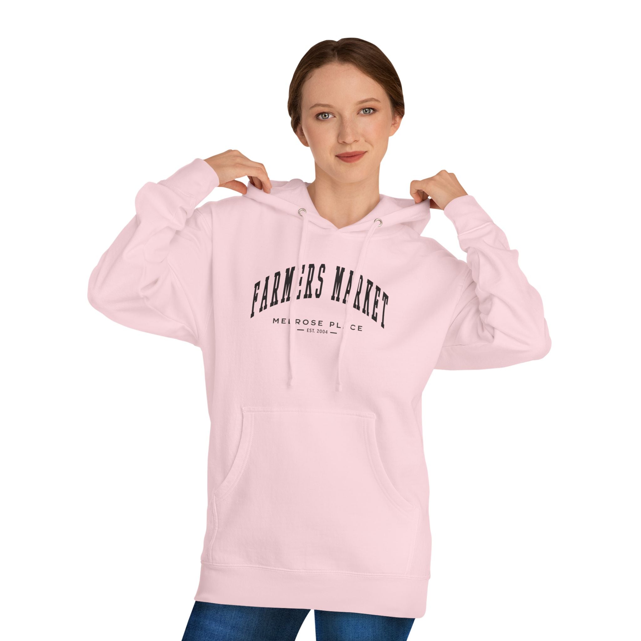 Melrose Place Farmers Market Collegiate Hoodie (Small City Text)