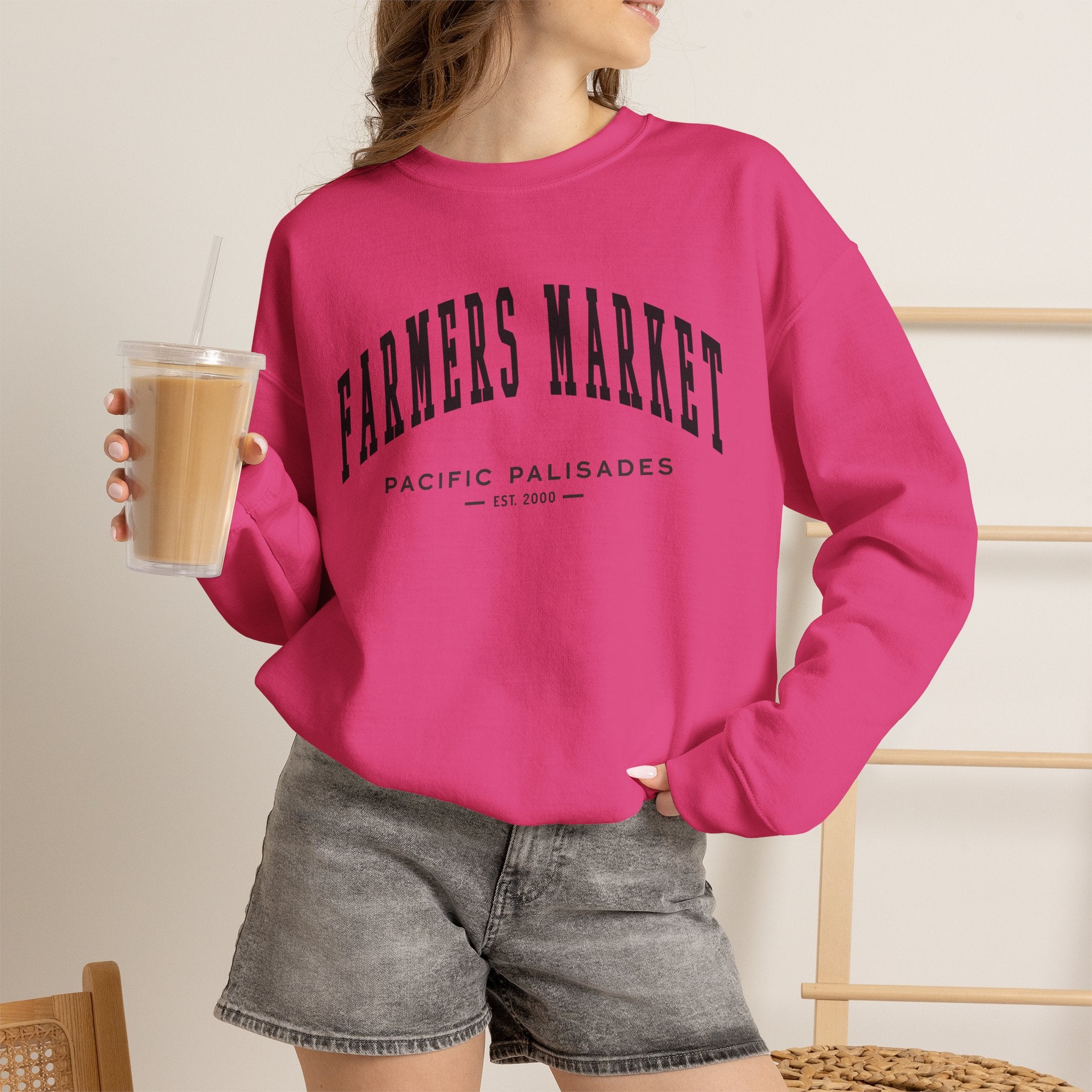 Pacific Palisades Farmers Market Collegiate Sweatshirt (Small City Text)