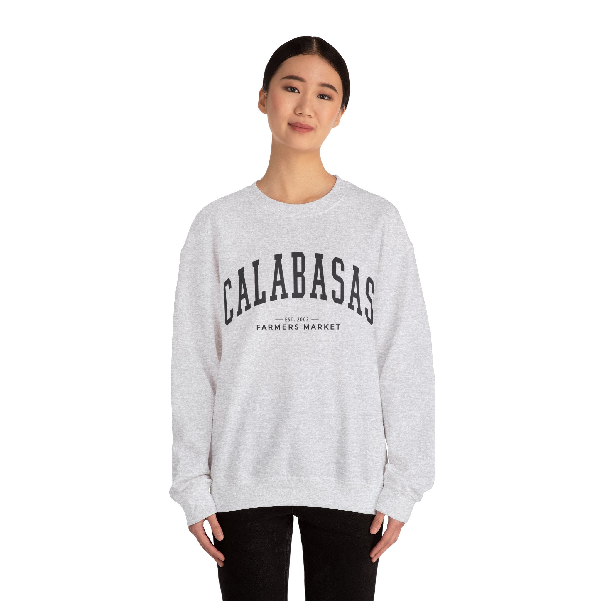 Calabasas Farmers Market Collegiate Crewneck (Large City Text)