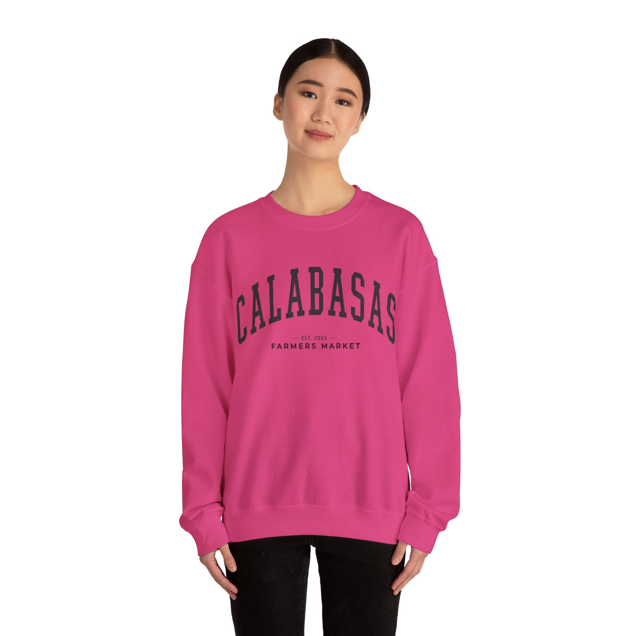 Calabasas Farmers Market Collegiate Crewneck (Large City Text)