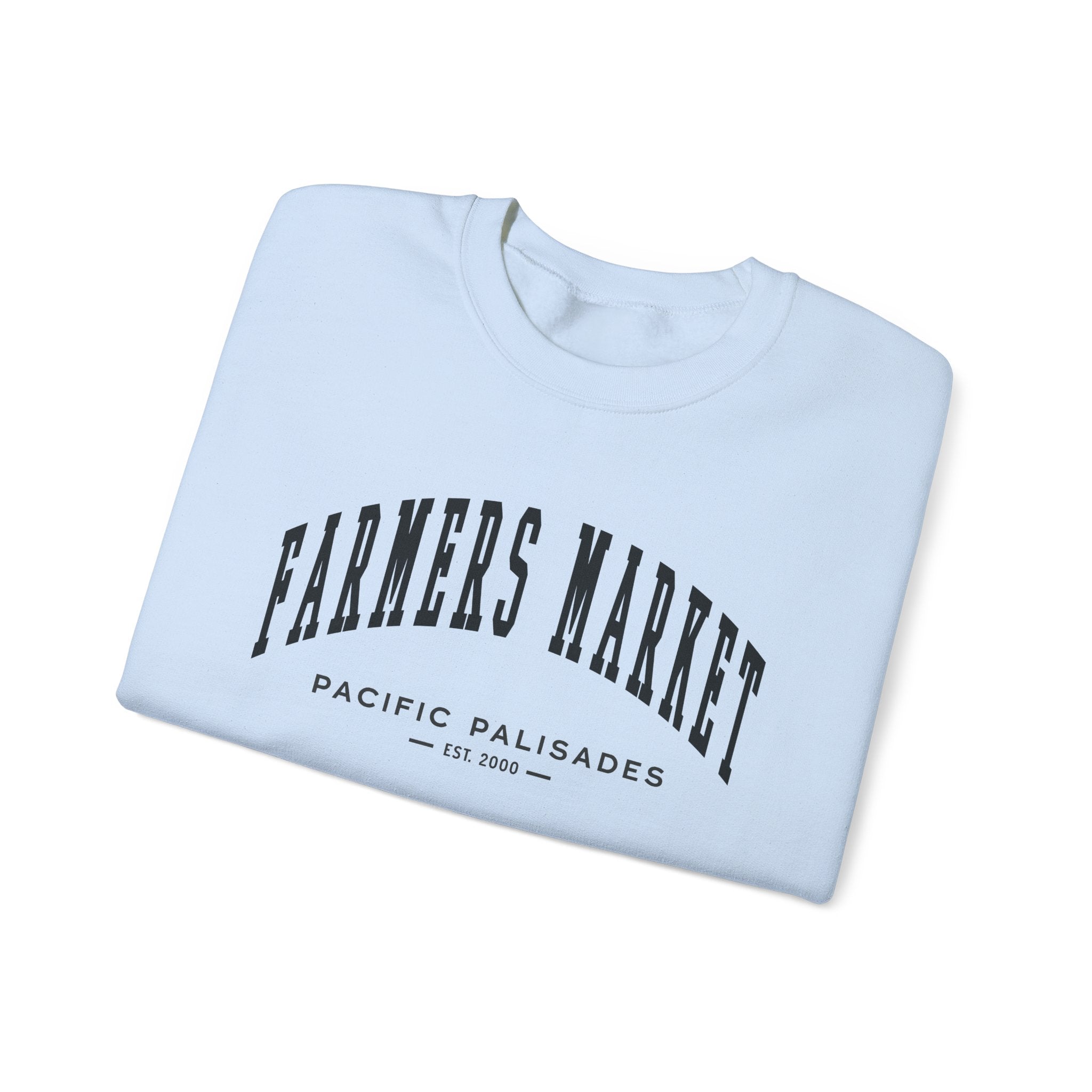 Pacific Palisades Farmers Market Collegiate Sweatshirt (Small City Text)